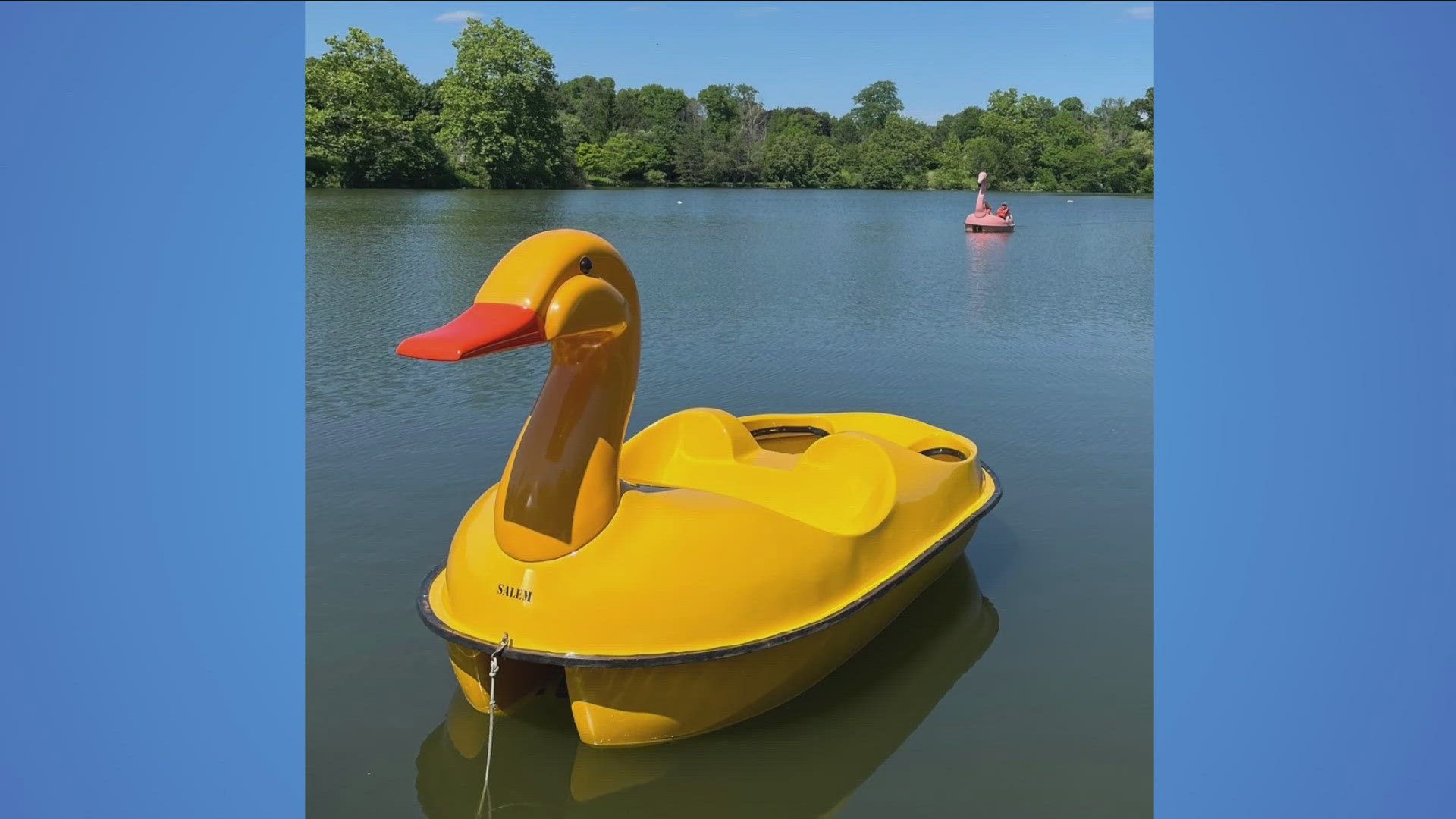 Ducky rides at Hoyt Lake for the summer