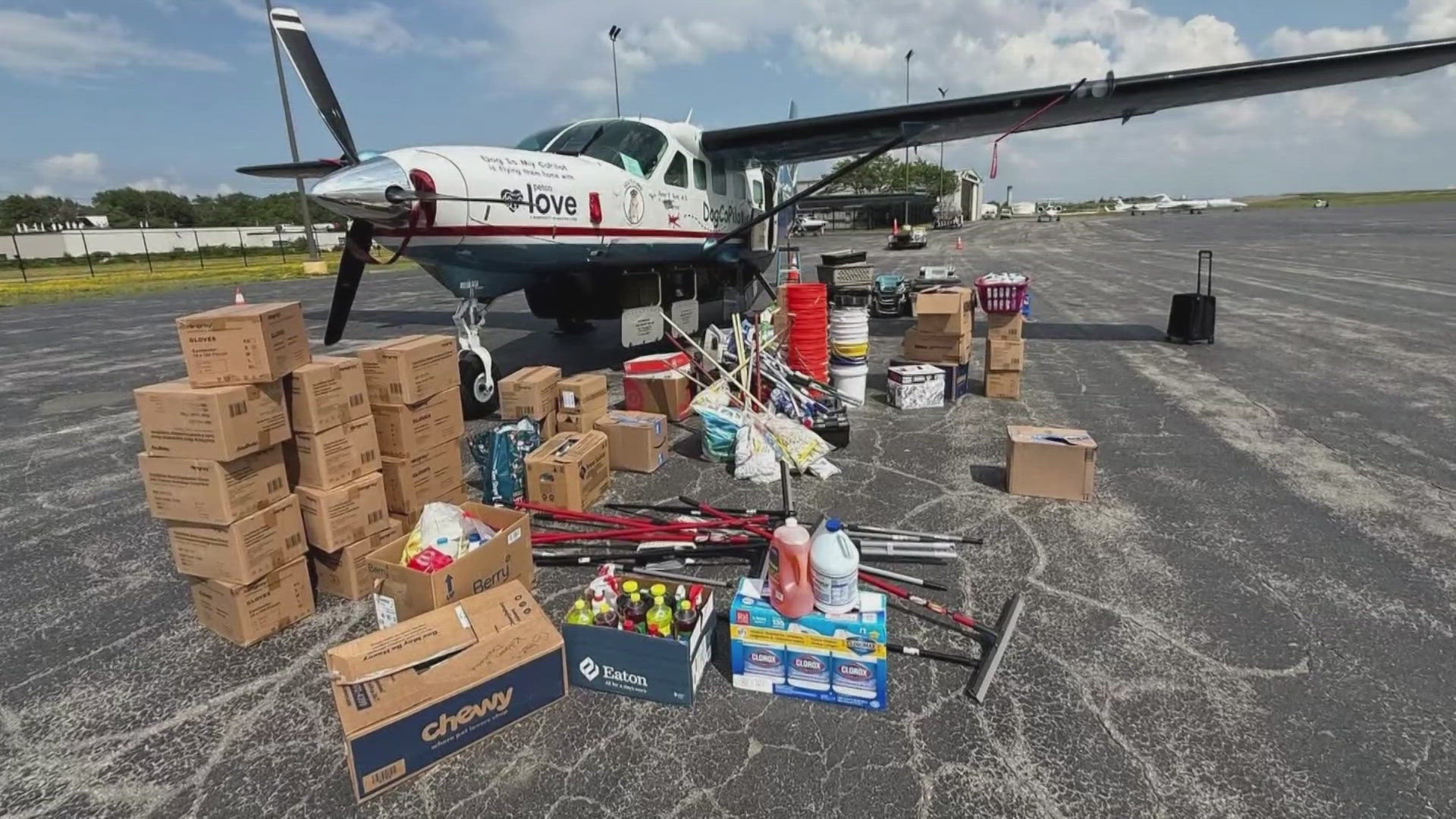 The rescue raised enough supplies to fill an entire plane. 