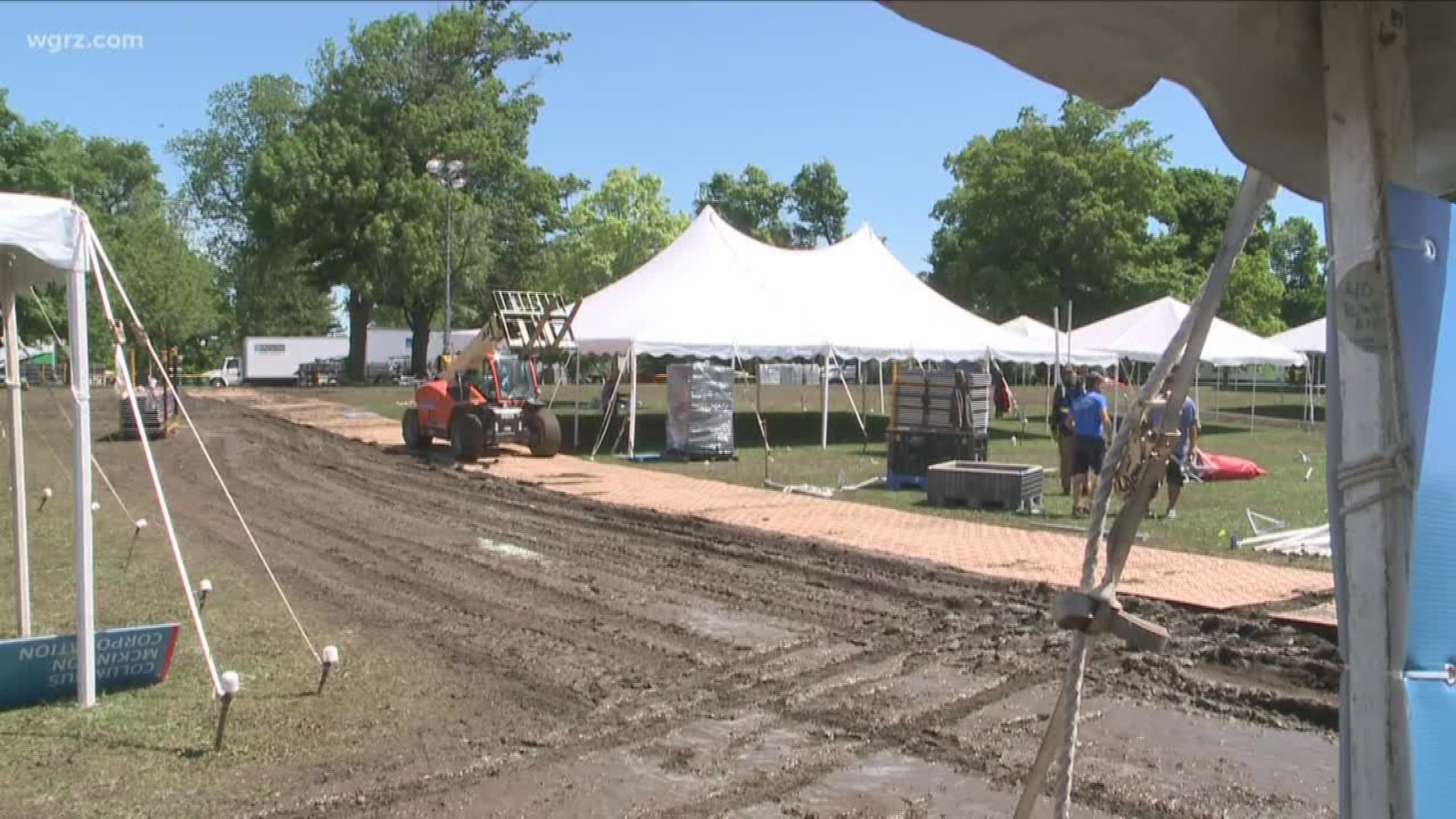 The Olmsted Park Conservancy says it could take more than a month, and tens of thousands of dollars to repair all the damage from last night's J-P Morgan Corporate Challenge.