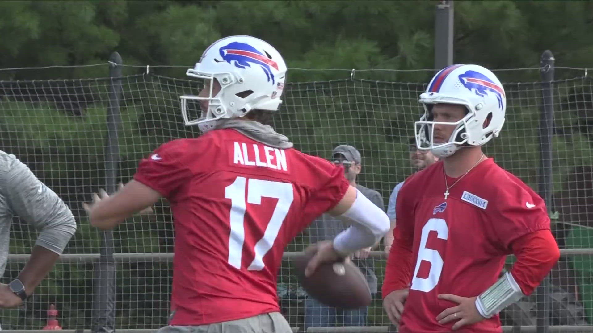 Bills head coach Sean McDermott confirmed on Thursday that quarterback Josh Allen and the starters will play "a quarter, give or take" on Saturday vs Chicago.