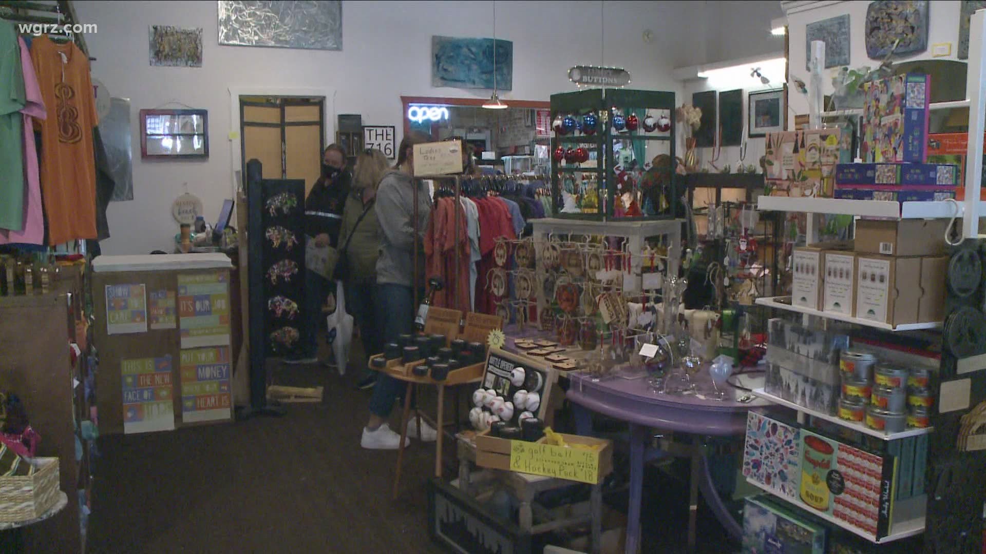 Western New Yorkers put an emphasis on "local" today, by showing their support on this small business Saturday.