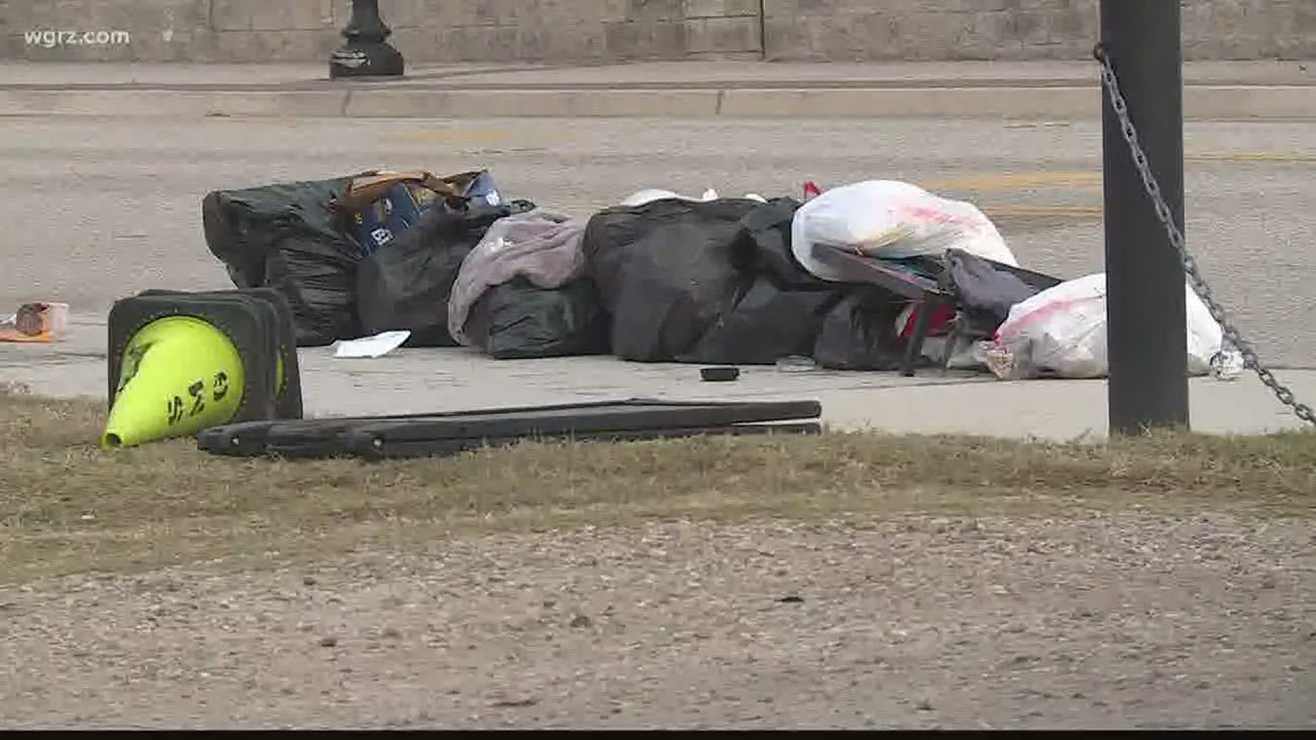 Fans Leave Trash In Parking Lots