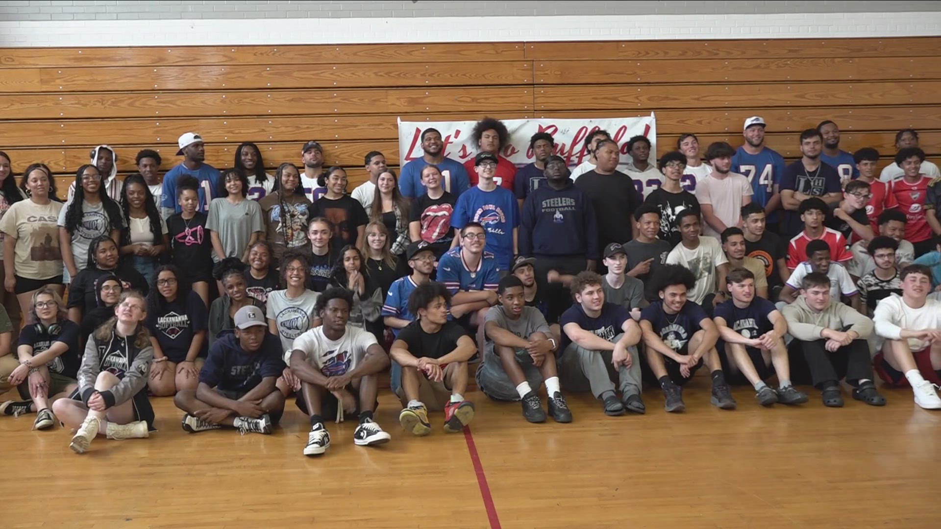 Lackawanna High School student-athletes had the opportunity to meet and hear from several Bills players, including Matt Milano and coach Sean McDermott.