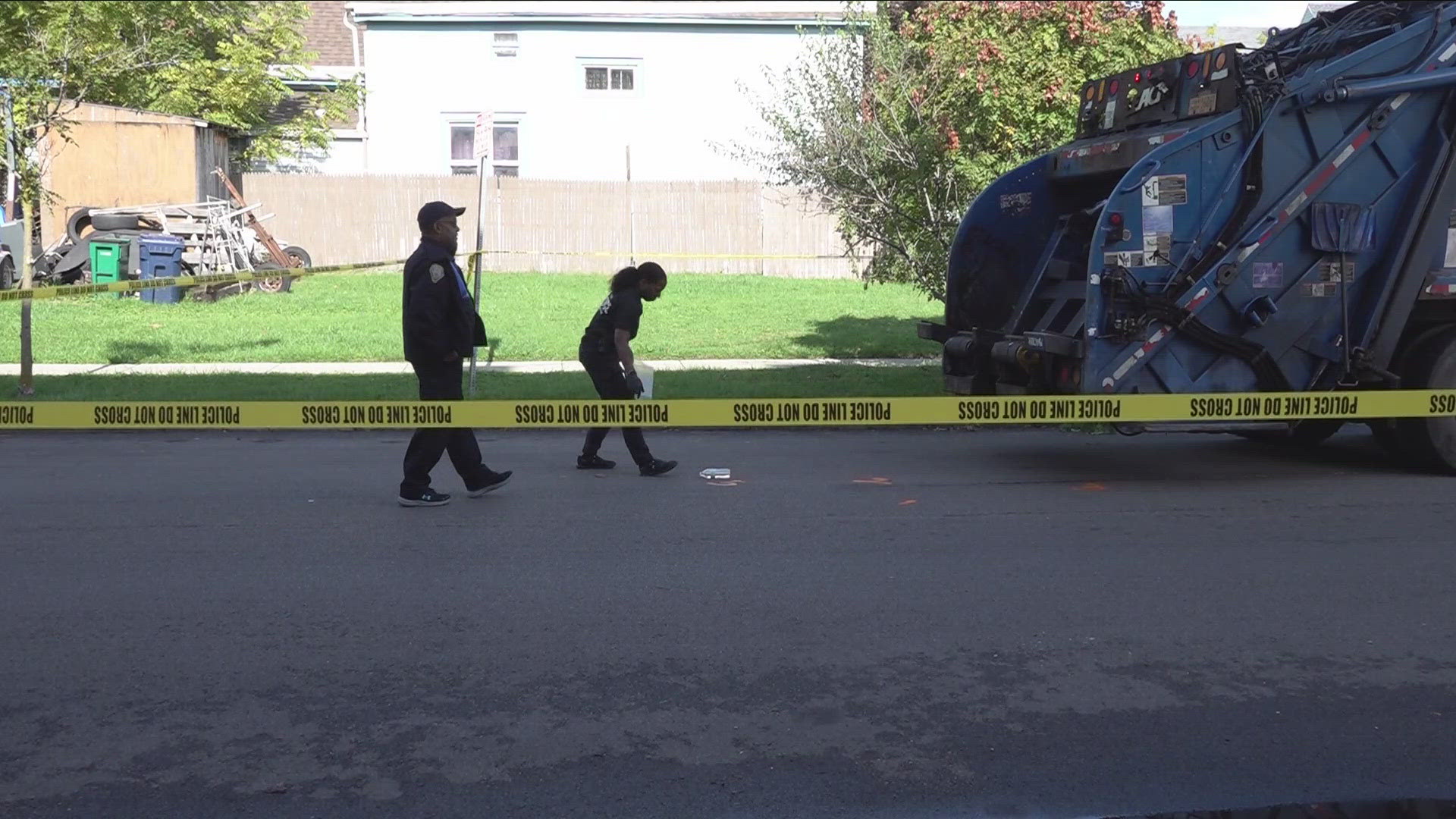 Buffalo Police are investigating a 17-year-old who is in critical condition at Oishei Children's Hospital after being hit by a city sanitation truck.