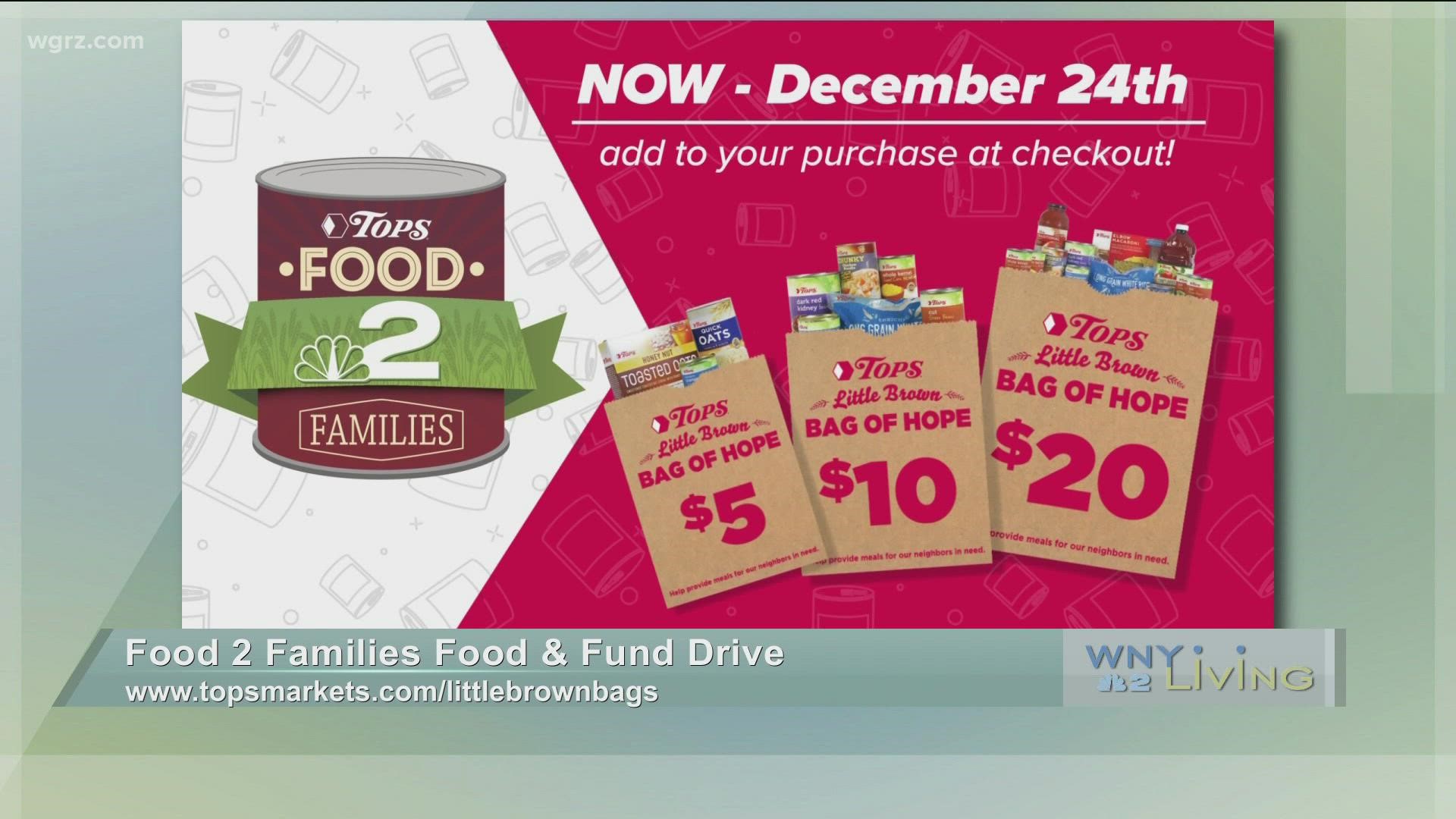 WNY Living - November 27 - Food 2 Families (THIS VIDEO IS SPONSORED BY TOPS FRIENDLY MARKETS)