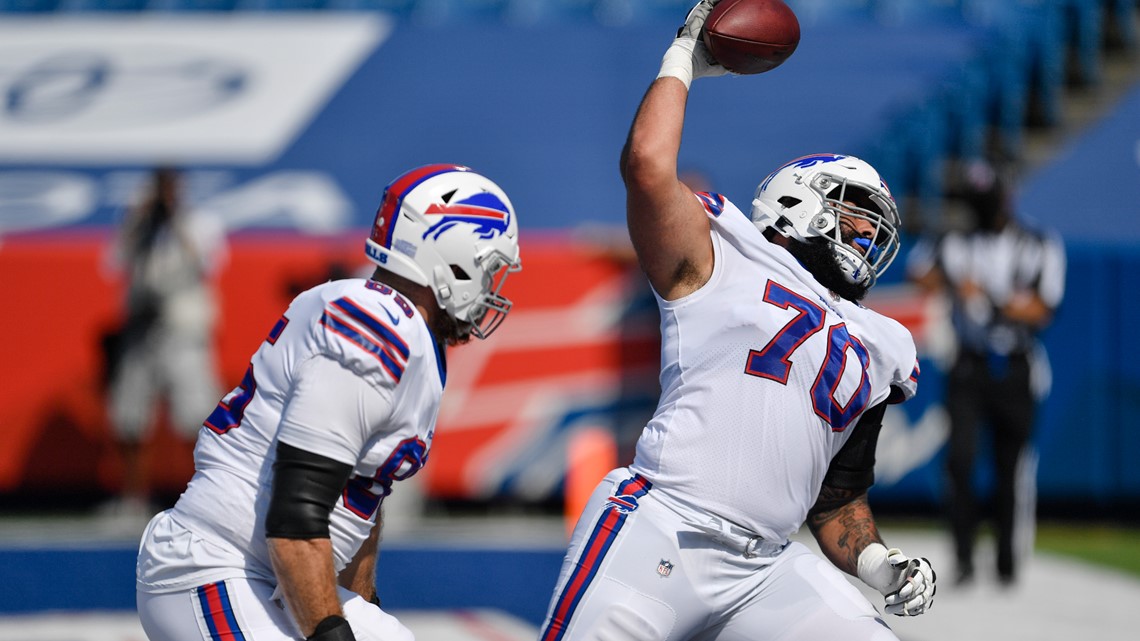 Buffalo Bills running back Devin Singletary (26) makes a cut during the  first half of an NFL football game against the Los Angeles Rams Sunday,  Sept. 27, 2020, in Orchard Park, N.Y. (