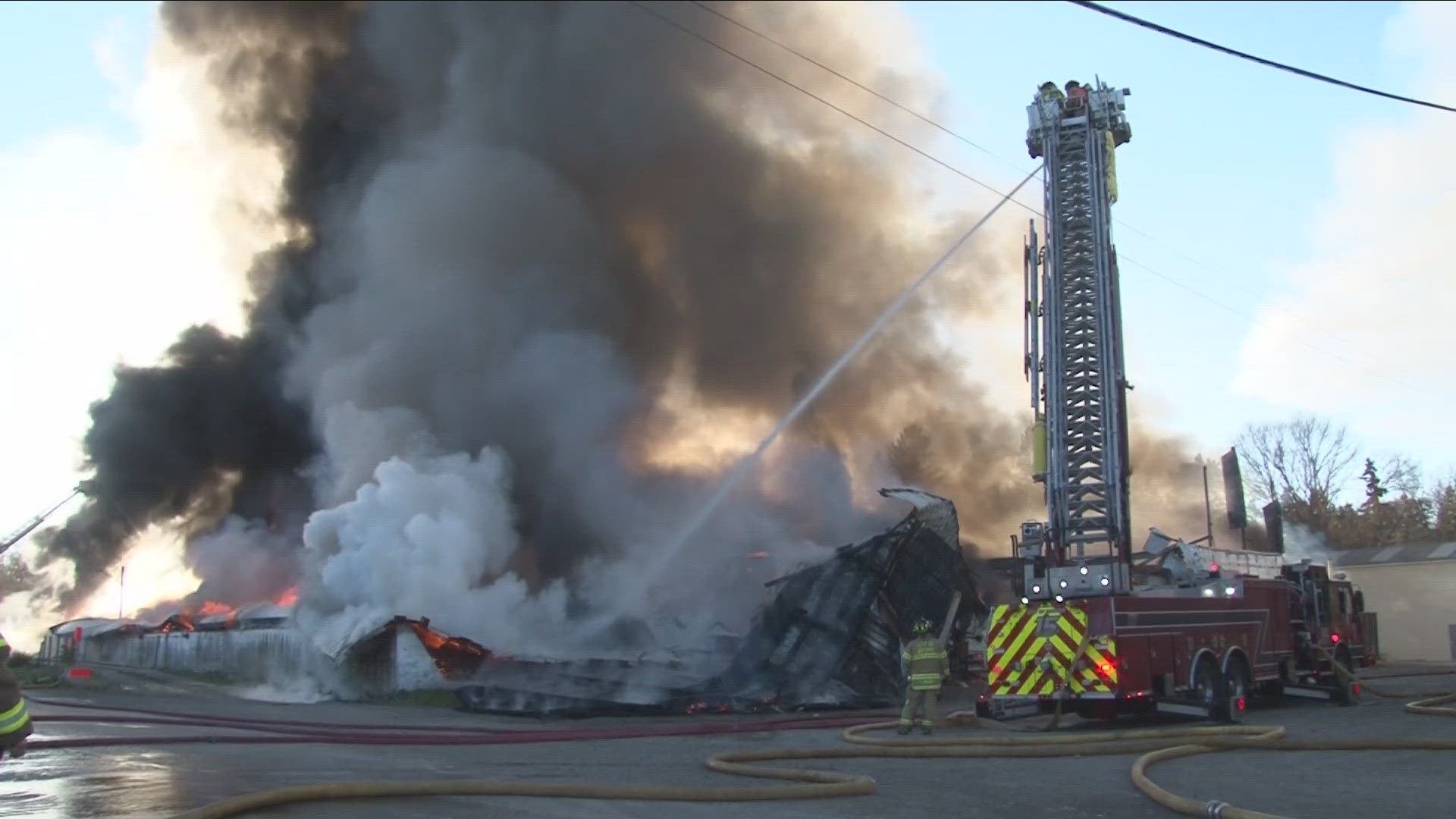 The City of Batavia Fire Department responded to a 3-alarm fire on Howard Street.