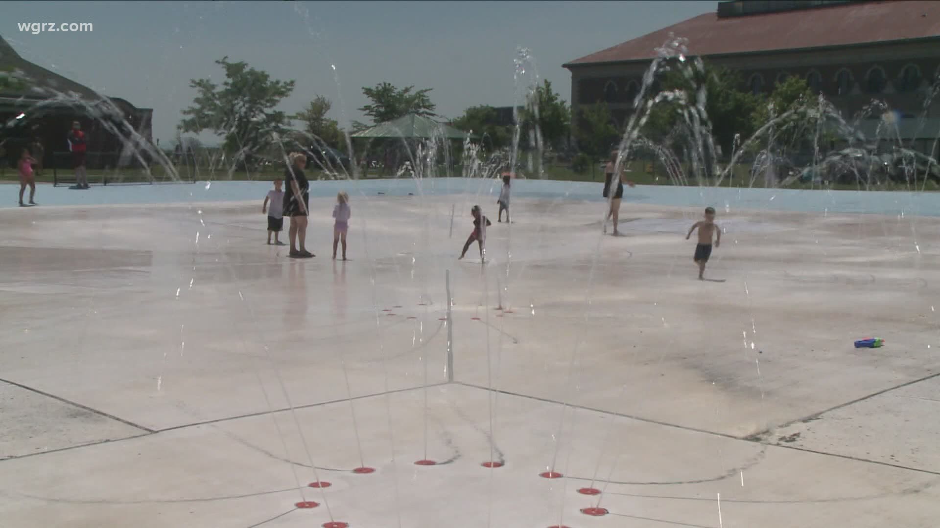 Buffalo Announced Splash Pads Will Be Open An Extra Hour Tonight