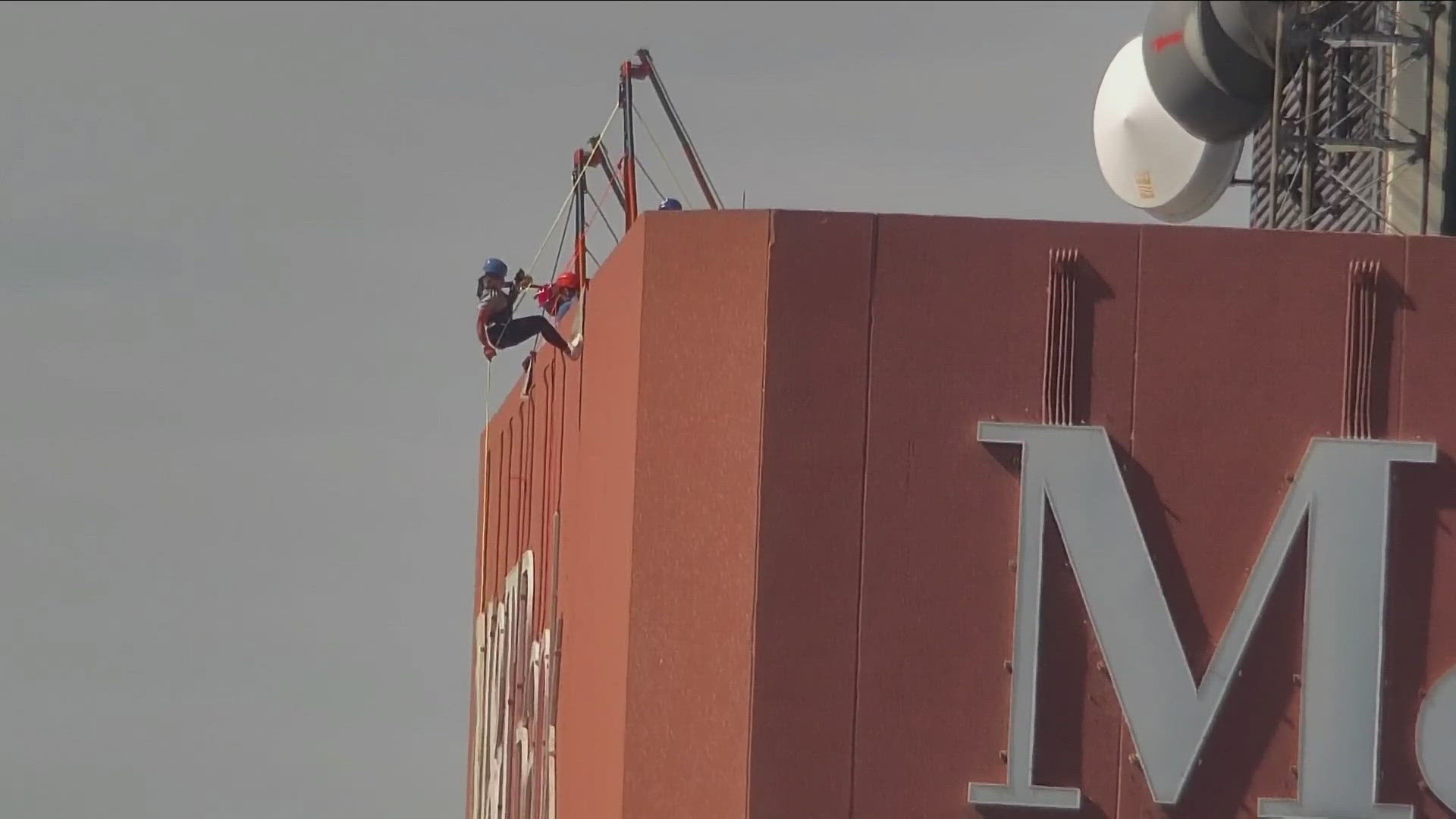 Daredevils repelled the walls of Seneca ONE for a great cause Friday