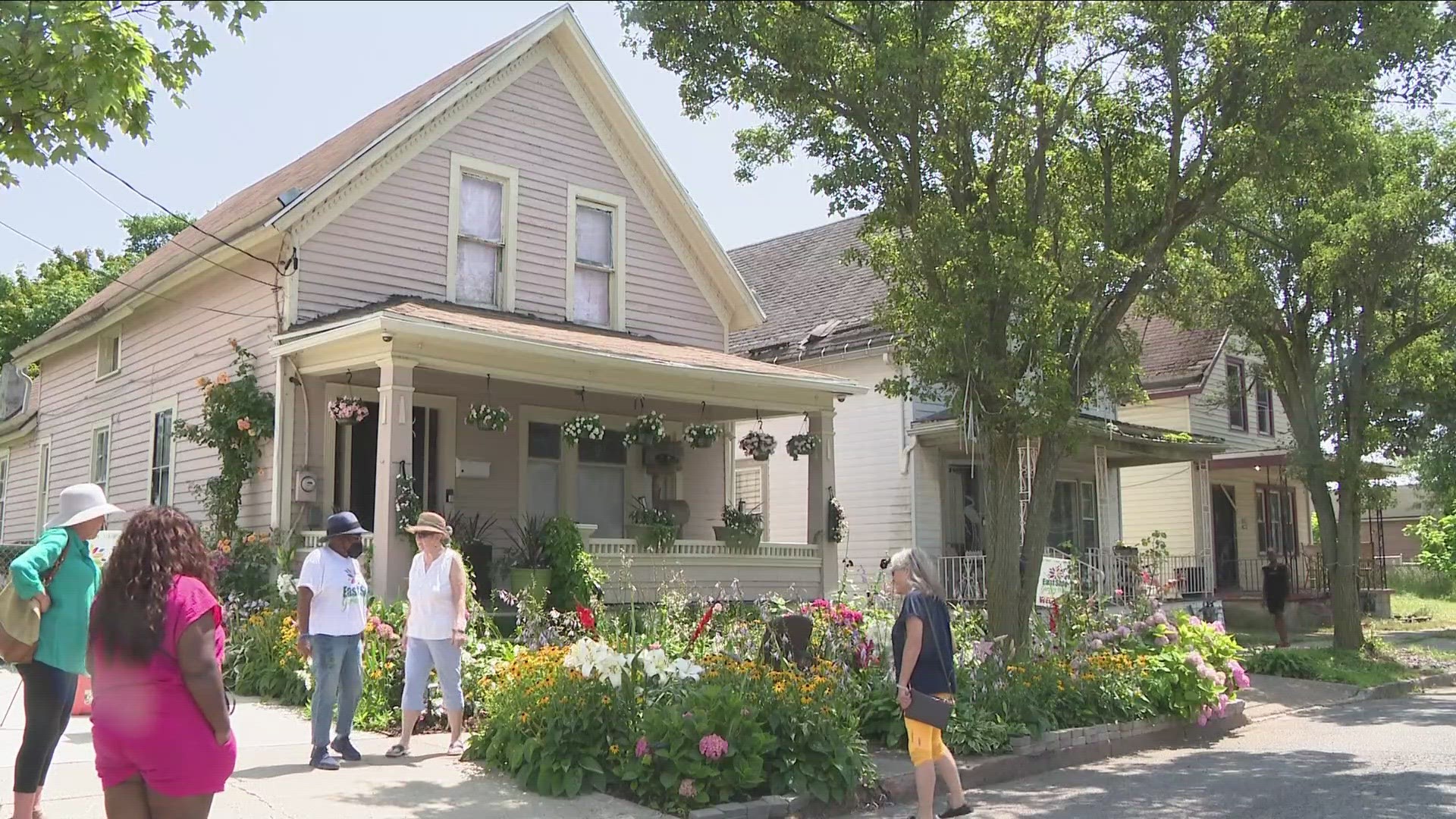 The self-guided tour features more than 70 gardens. Organizers say this event is a way for neighbors to take control of their community.