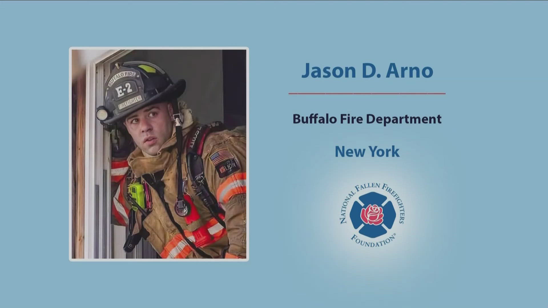 Jason Arno is among the 226 people who will be honored during the 43rd annual National Fallen Firefighters Memorial Weekend in Emmitsburg, Md.