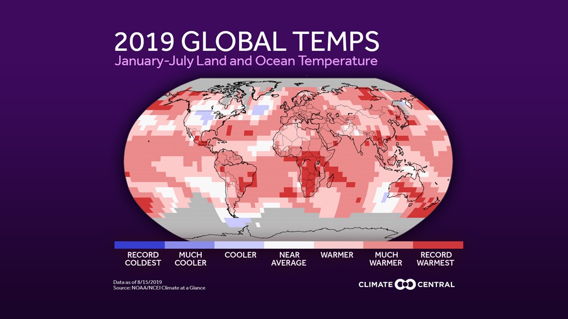 July was the hottest month on record for Earth, but how does it rank ...