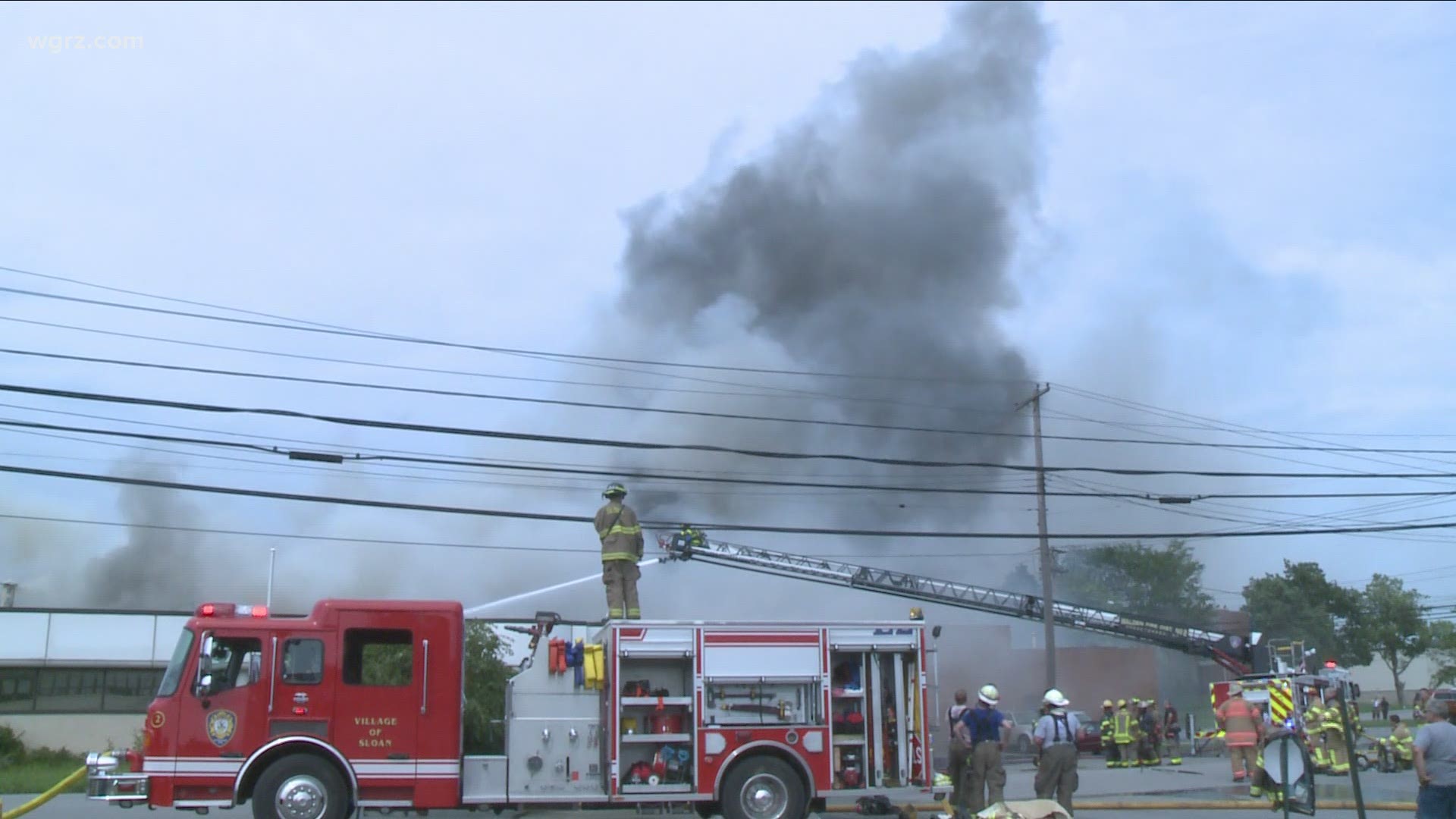 Crews still battling Cheektowaga warehouse fire