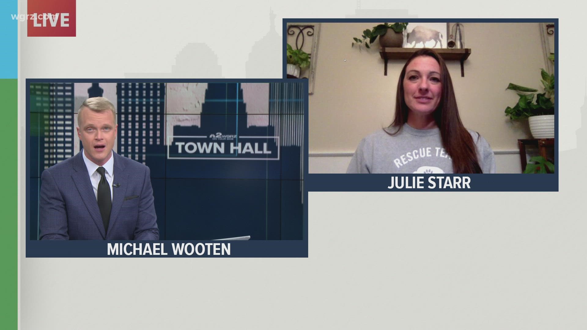 Julie Starr, the founder of Buddy's Second Chance Rescue here in Western New York, joined our Town Hall to discuss animals that need your help.