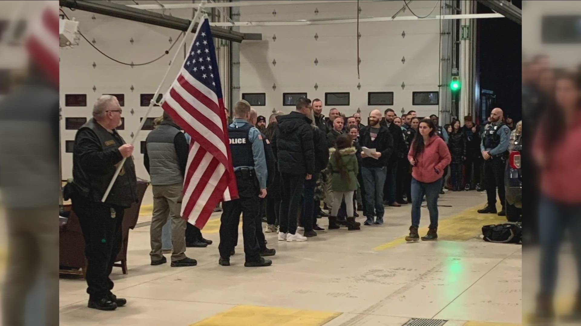 after several strenuous months of recovery. That miracle walked right through Buffalo's airport fire station. Welcome home officer Blackchief.