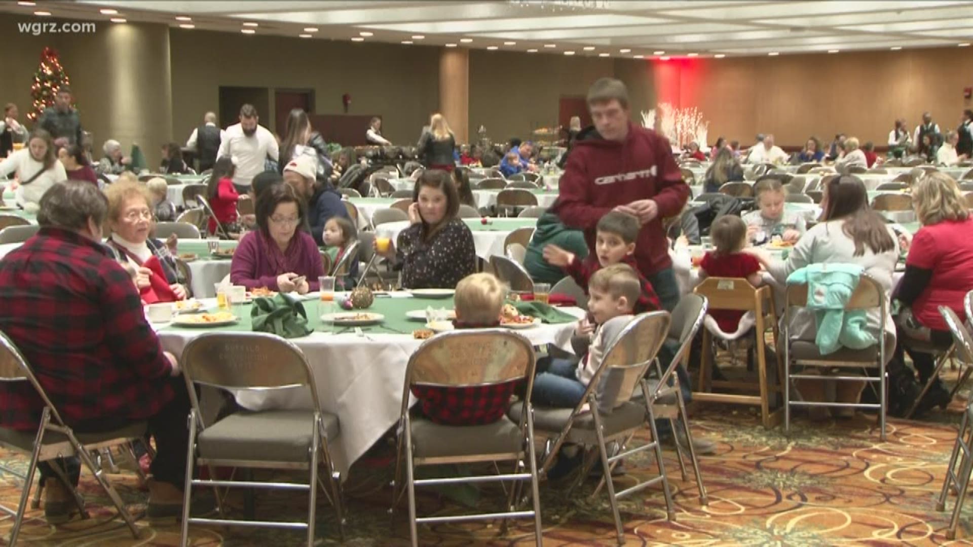 The Convention Center was open for families to look at the trees, have some holiday fun with Christmas crafts, cookie decorating, and time with Santa!