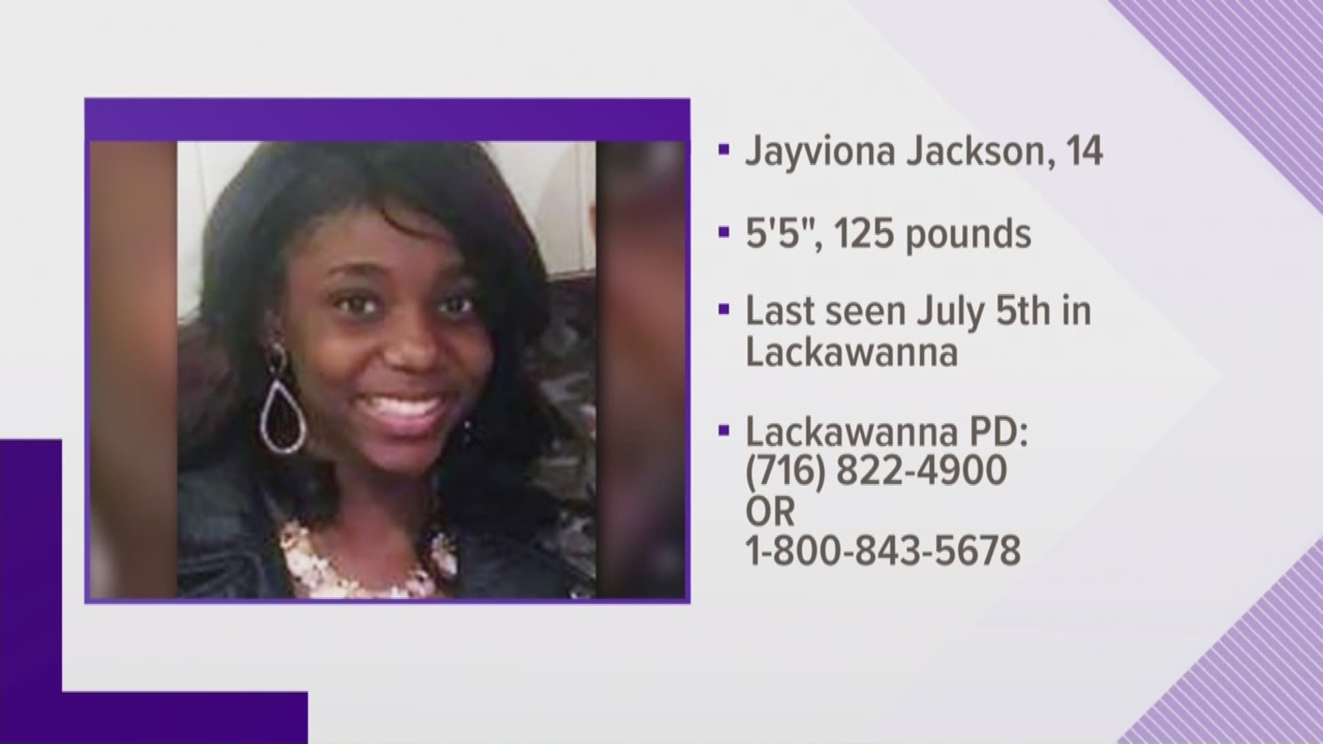 Missing Lackawanna teen - Jayviona Jackson