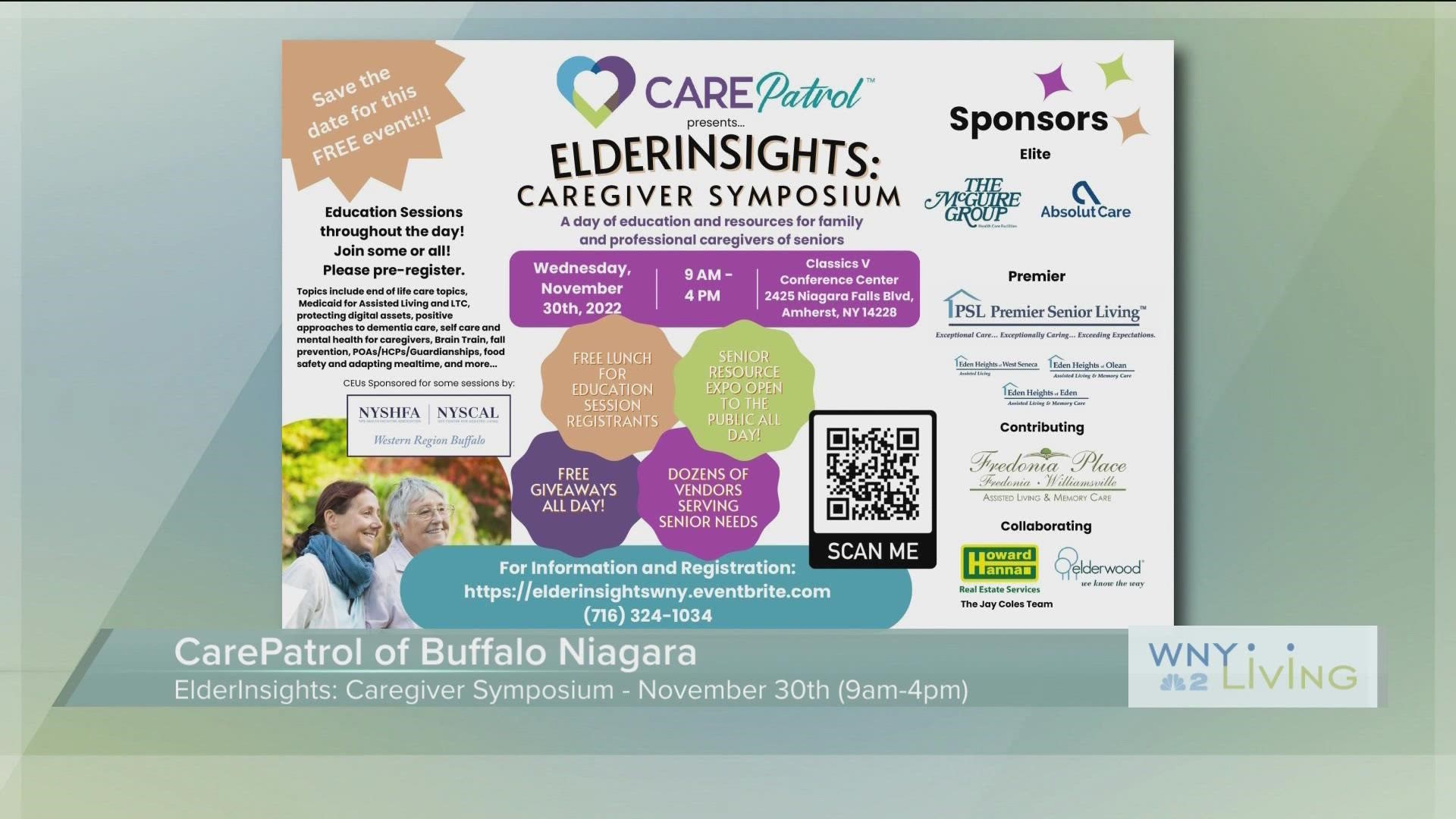 WNY Living - November 12 - CarePatrol of Buffalo Niagara (THIS VIDEO IS SPONSORED BY CAREPATROL OF BUFFALO NIAGARA)