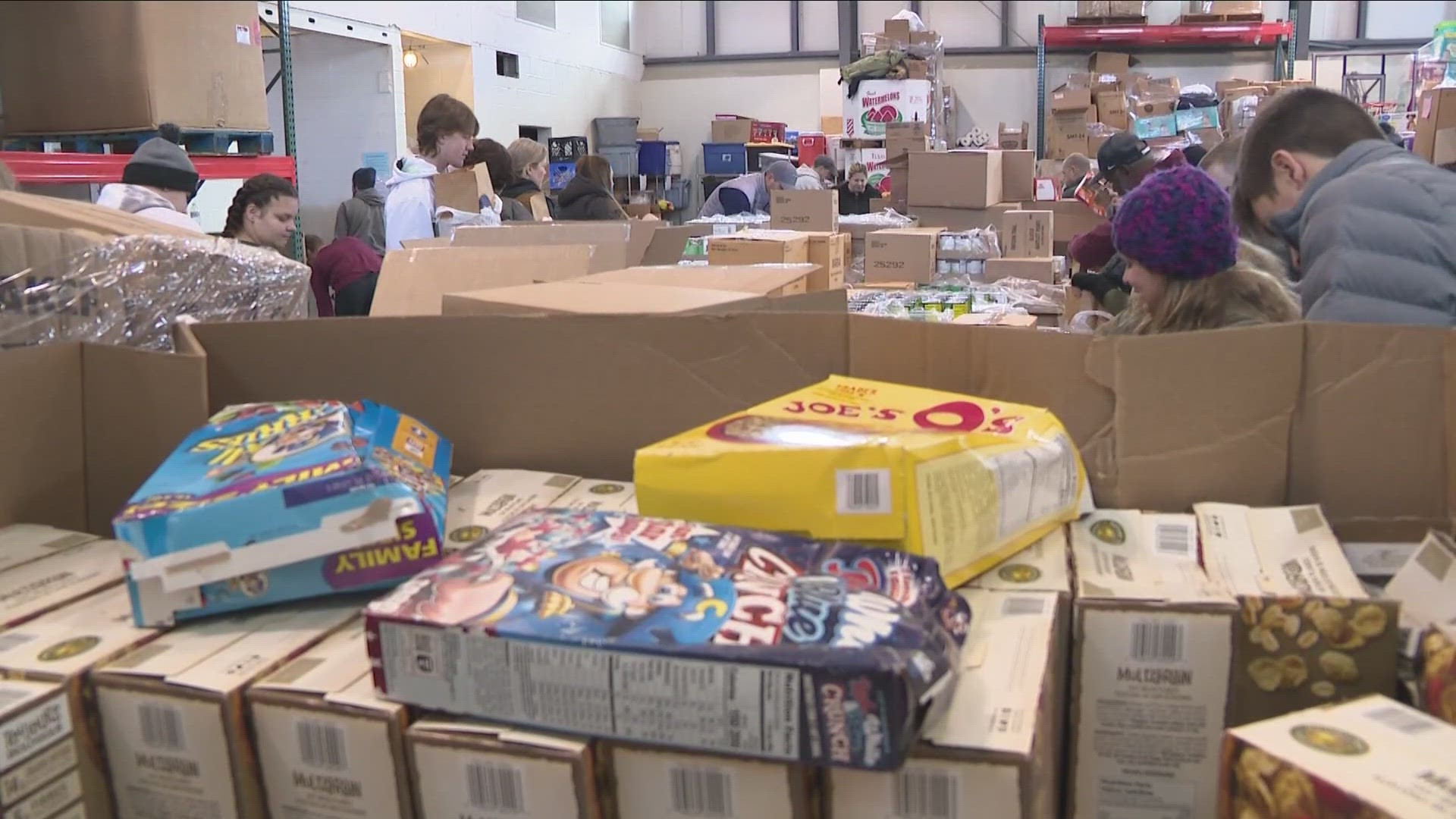 today boxes of love will help feed 35-hundred people--with the assistance of an army of volunteers whose numbers have grown over the years.