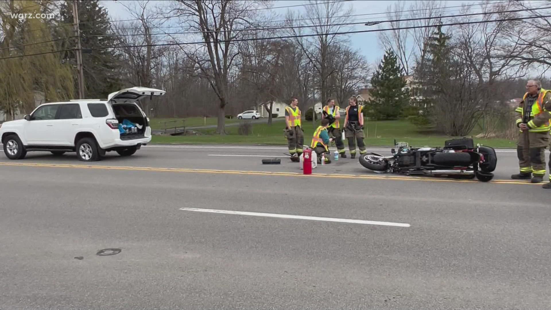 Police released the name of the man killed in a motorcycle crash yesterday in the town of Wheatfield.