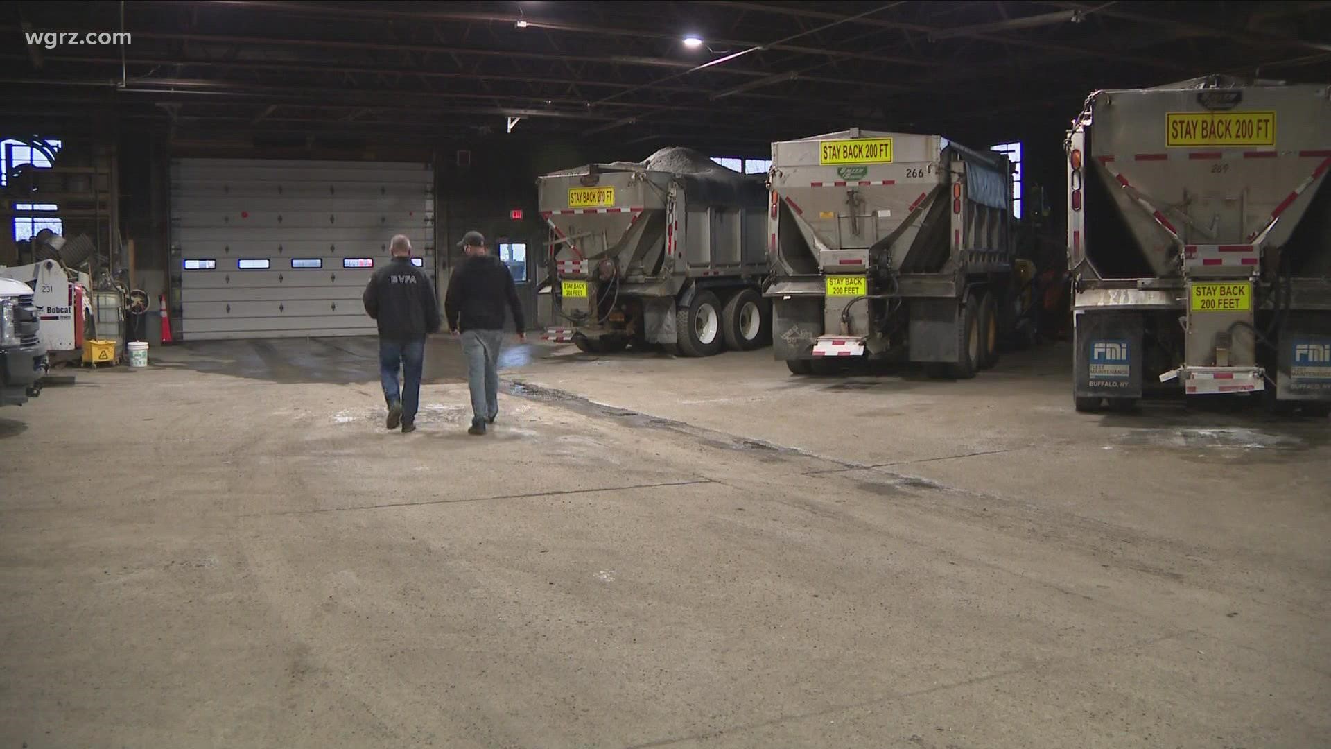The DOT and Thruway say they will be prepared with over 2,100 plows and over four thousand operators. Some of the heaviest snowfall will start overnight.