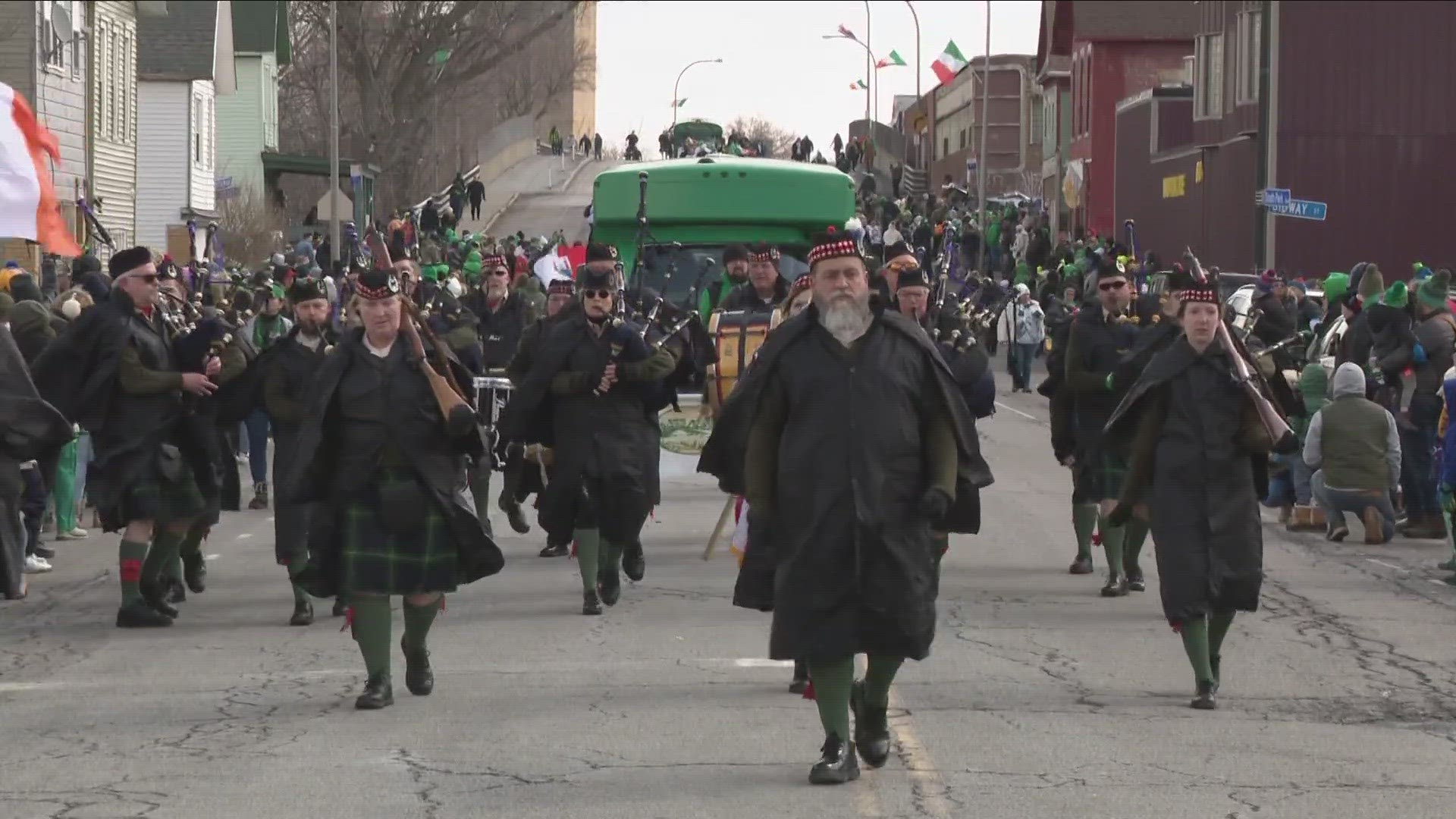 More than 100 groups marched on Saturday afternoon, including Irish dancers, classic cars, and first responders.
