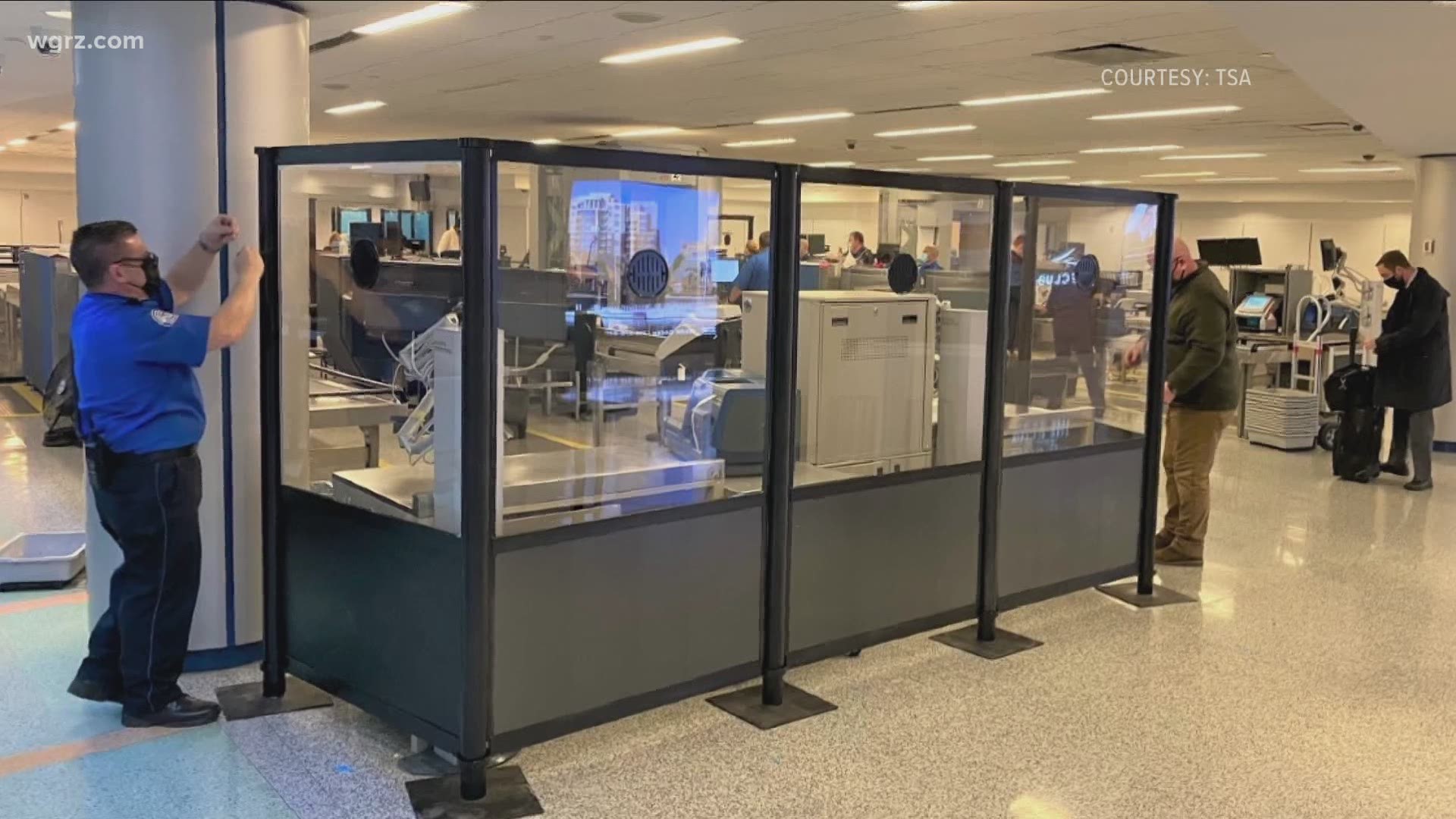 New barriers at Buffalo Niagara International airport