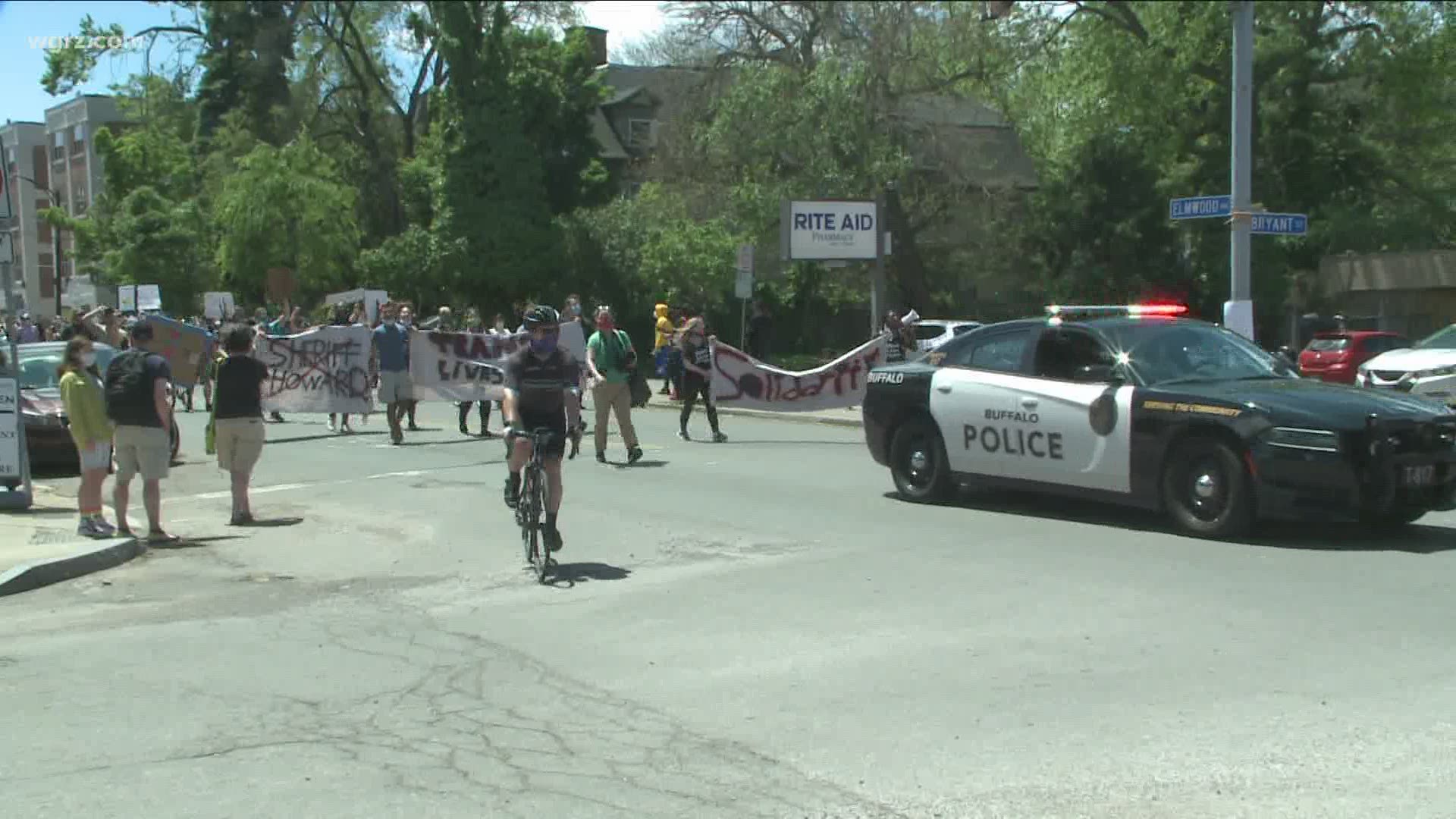 This was again a day with peaceful demonstrations and events around the city including a prayer rally at MLK Park in Buffalo.