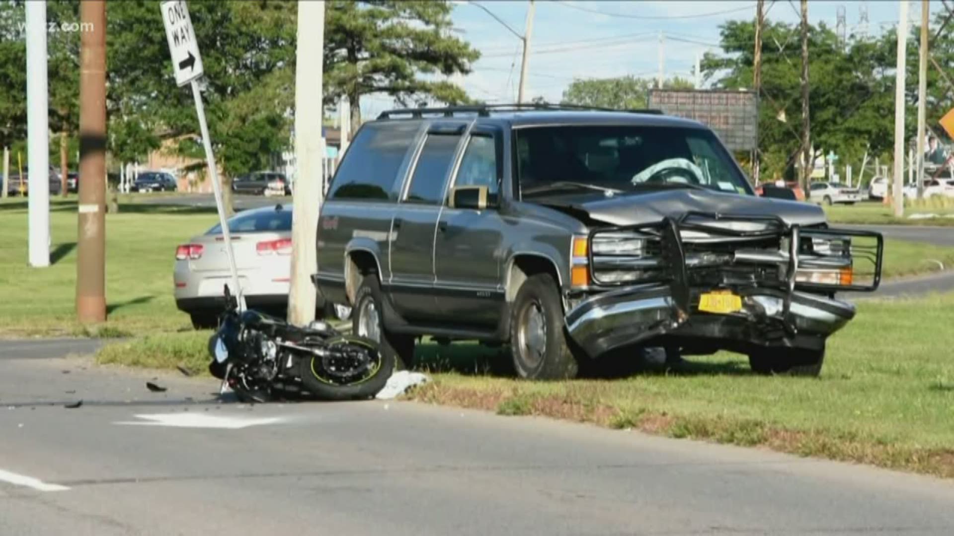 Police now identify the victim as a 23 year old a man from North Tonawanda who was thrown from his bike at the intersection of Pine and Walnut Avenues after it was hit by an SUV.