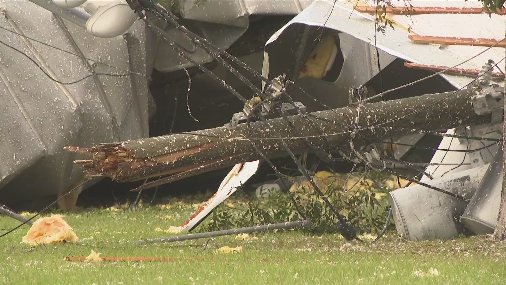 The crew is stationed in Valdosta, Georgia to give assistance to those who were impacted by the storm.