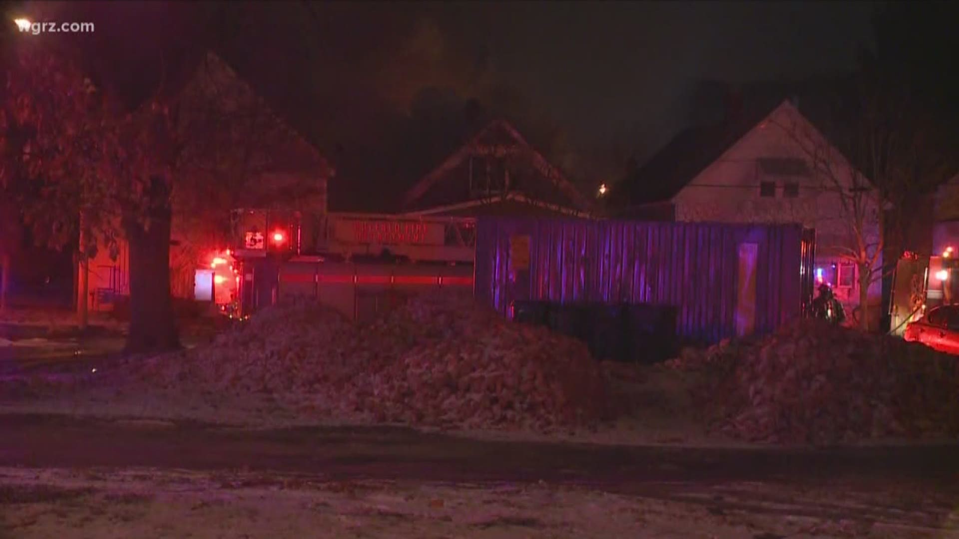 Buffalo fire crews battle two-alarm fire on the city's east side