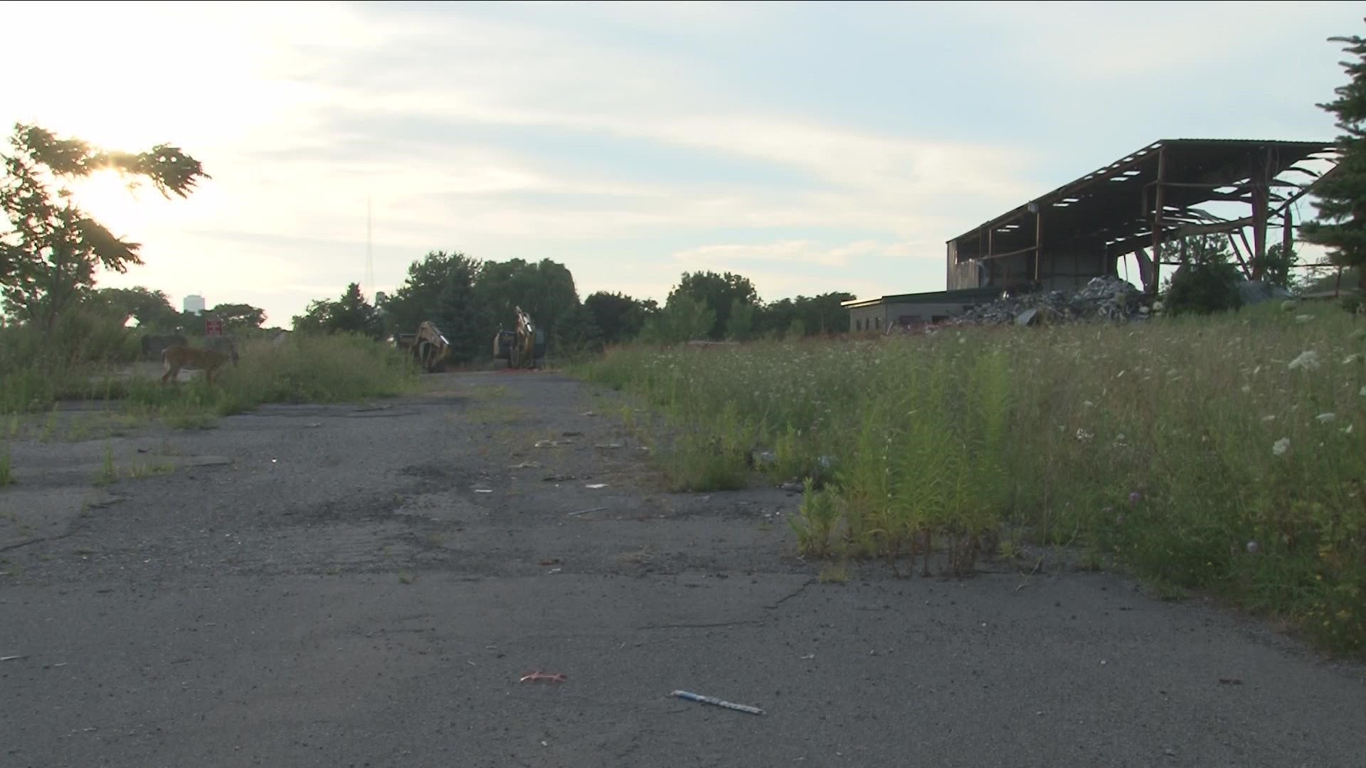 Neighbors in Buffalo's Seneca Babcock community are looking forward to new beginnings, which could start as soon as Monday for an old eye sore.