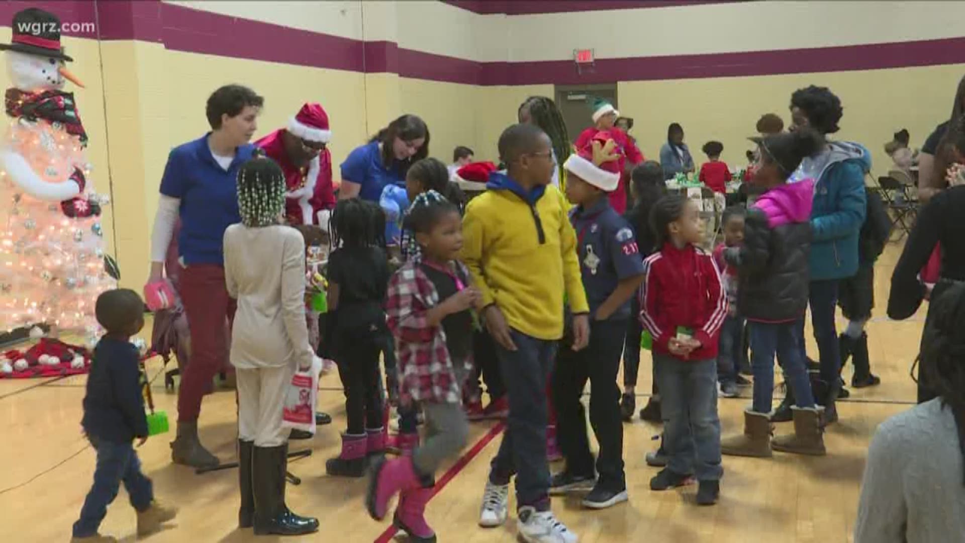 The event was held at the Pratt Willard Community Center. There were a number of activities for the family like a petting zoo, bell ringers and time with Santa!