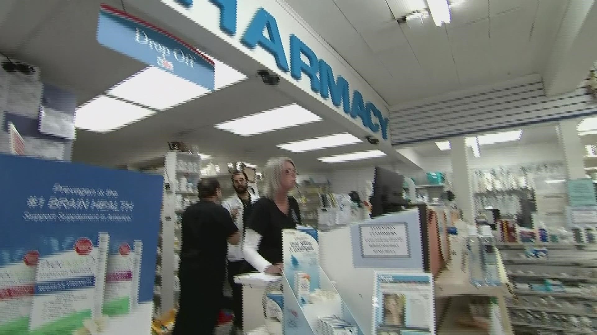 CVS, Walmart pharmacies to adjust hours.