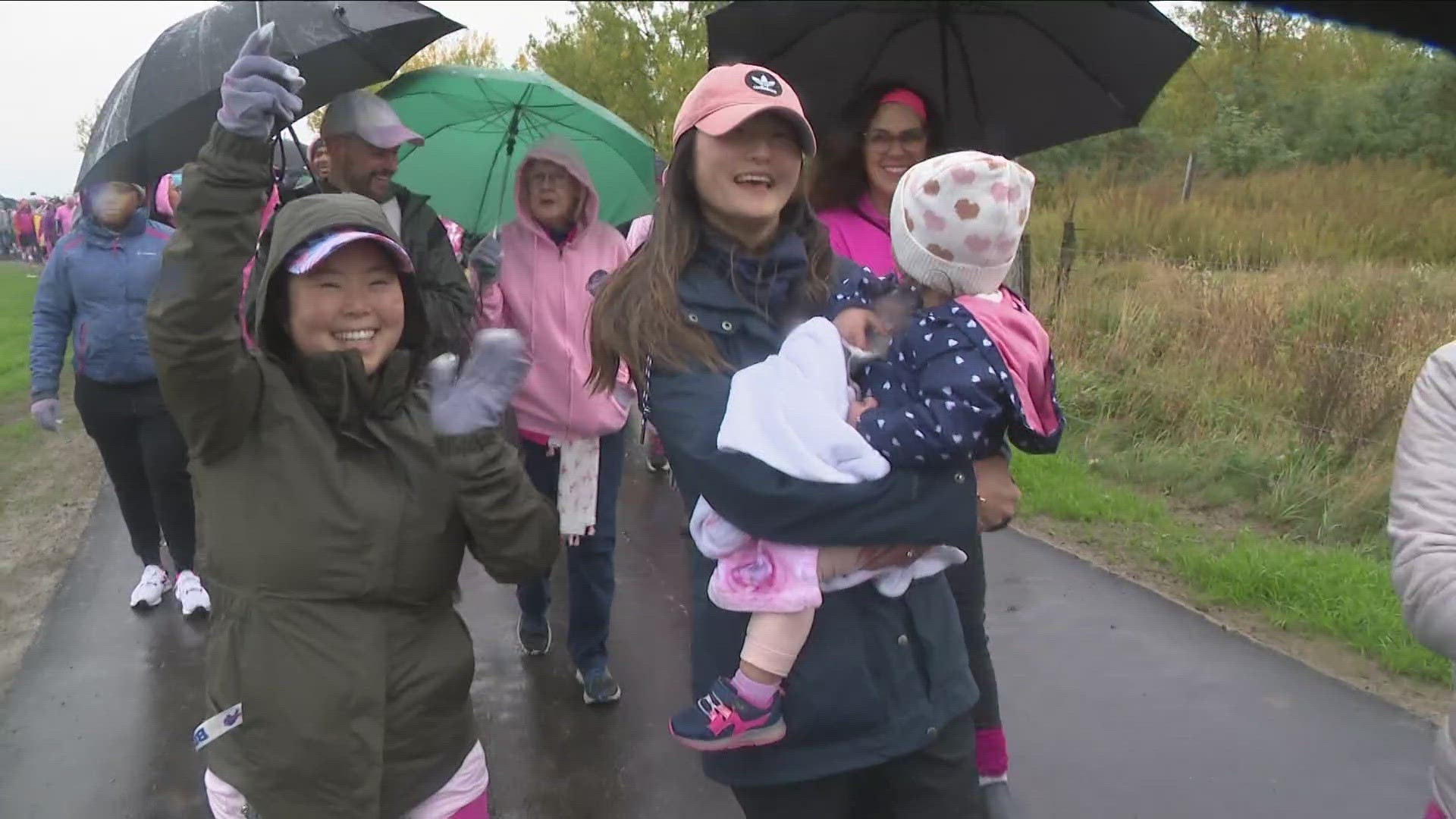 This year's walk was held on the lakeside bike path along Fuhrmann Boulevard. Channel 2 is a proud sponsor of the event.