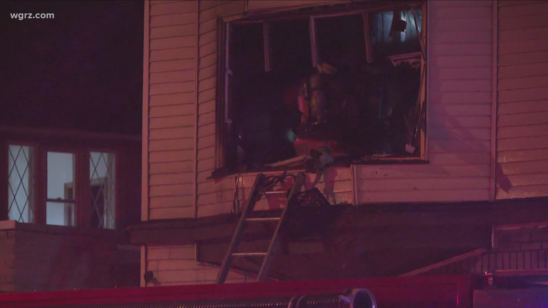 A fire is under investigation after a home on Broadway Ave went up in flames.