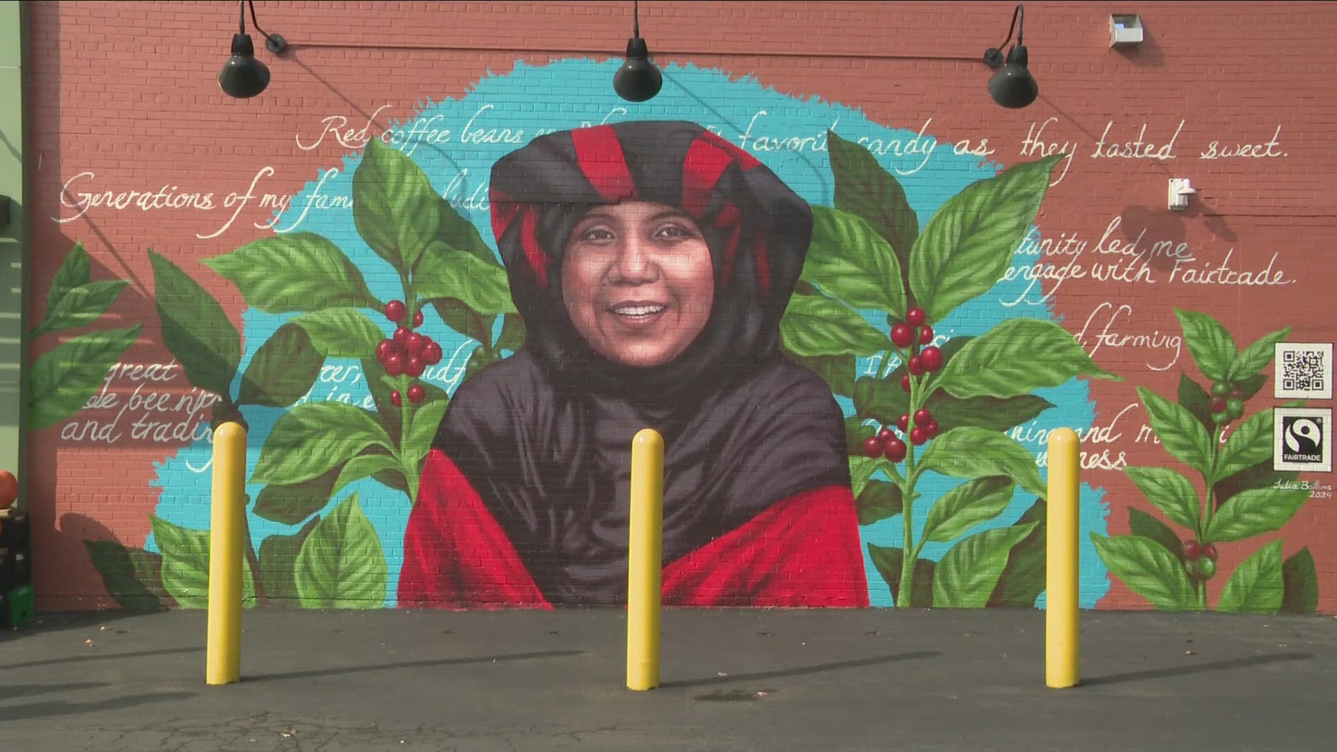 Months of hard work are now displayed in a mural on the Lexington Co-Op's Building on 1678 Hertel Avenue.