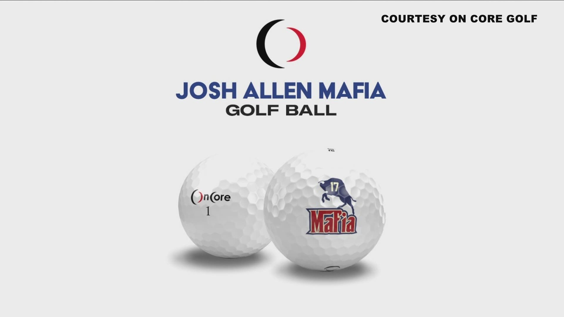 A portion of the proceeds from the "Josh Allen Mafia" golf balls will be donated to Oishei Children's Hospital