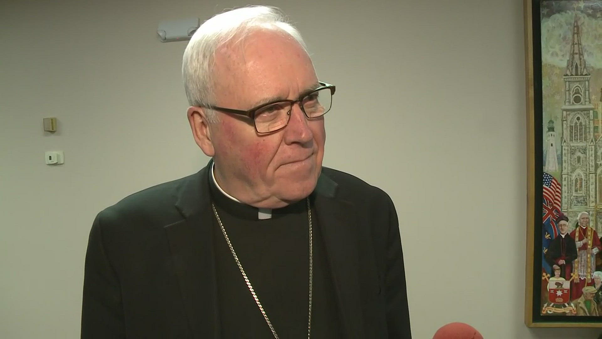 The Bishop of the Buffalo diocese spoke with Two On Your Side's Claudine Ewing