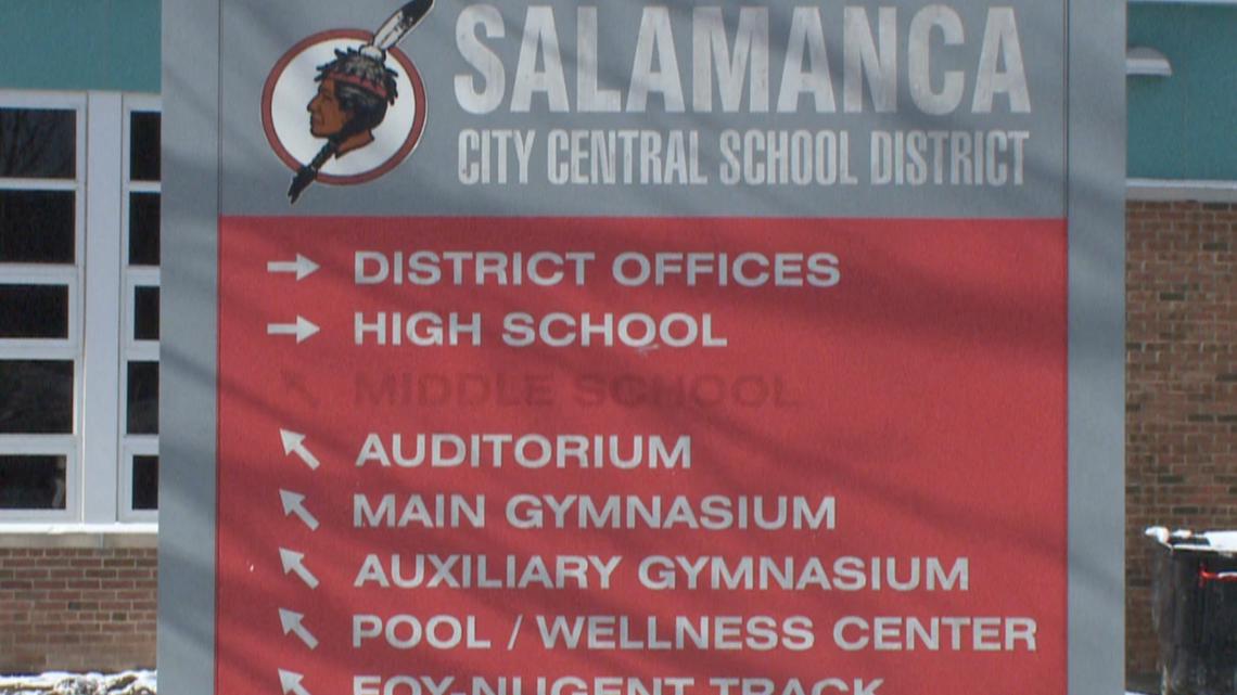 Salamanca City Central Schools staff visiting students to boost