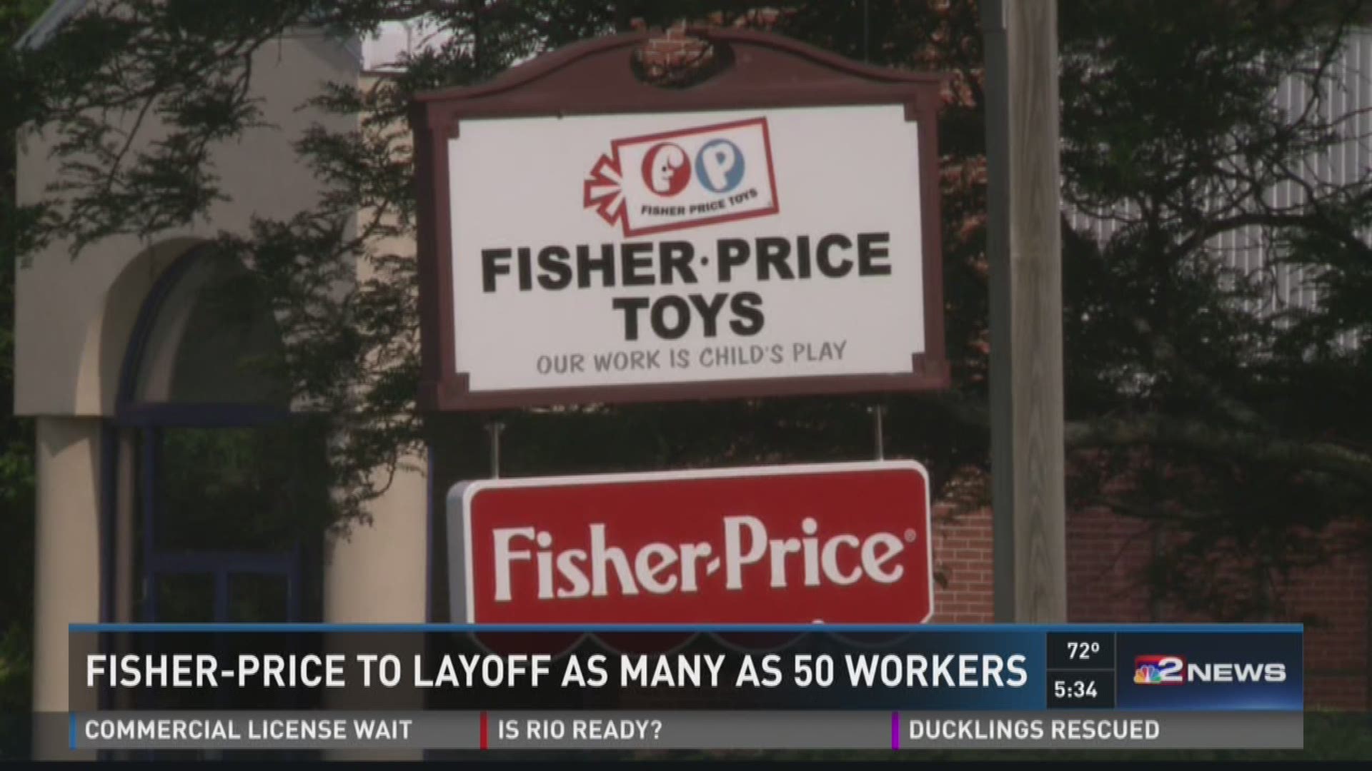 Fisher-Price To Layoff As Many As 50 Workers