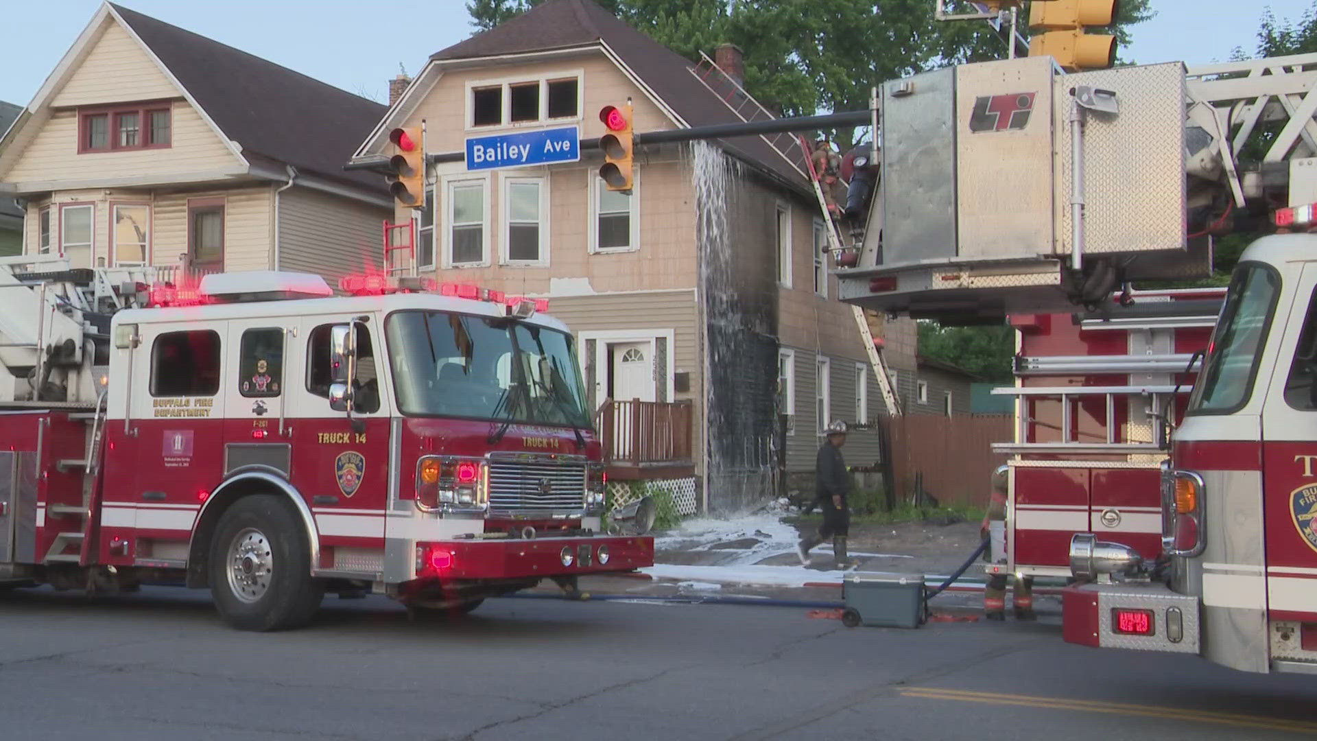 The Red Cross will be helping with relocation, damages are reported to be around $100,000.