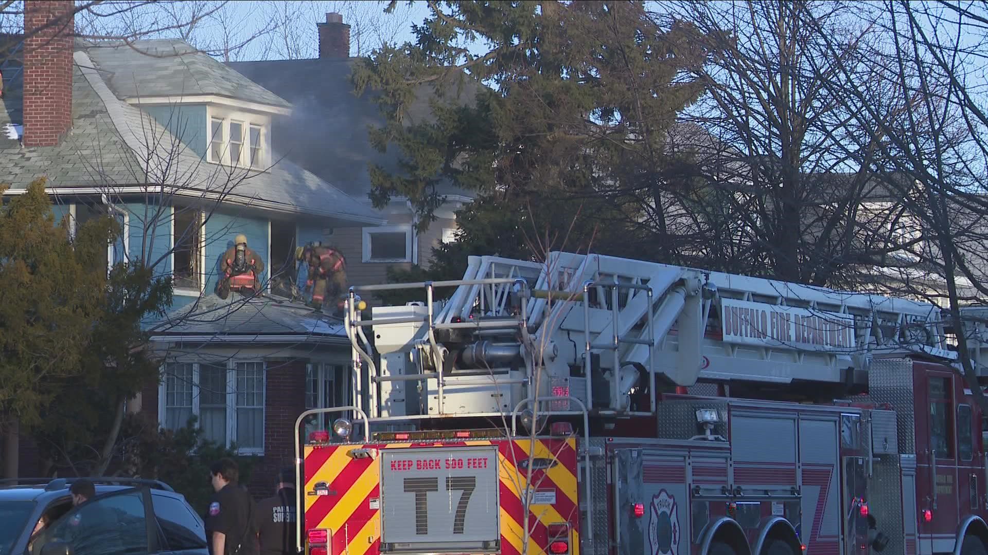 No word yet on the cause of a house fire on Minnesota Avenue