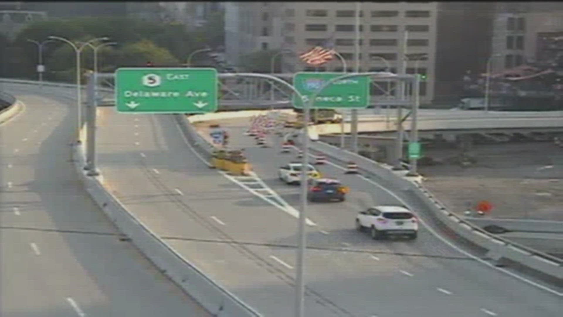 Skyway 190 North off ramp closure leads to issues