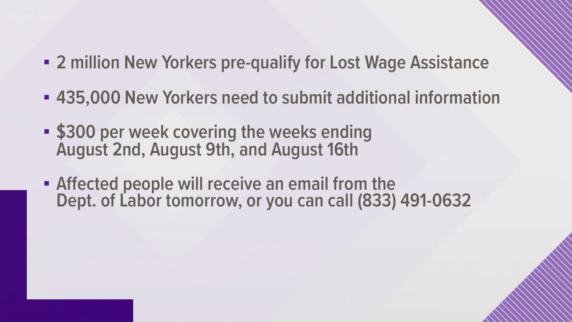 Lost wage payments begin next week