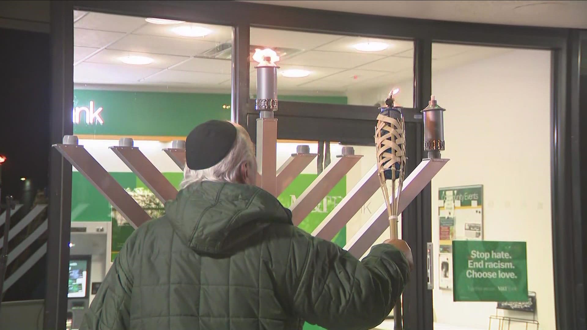 First hanukkah candle