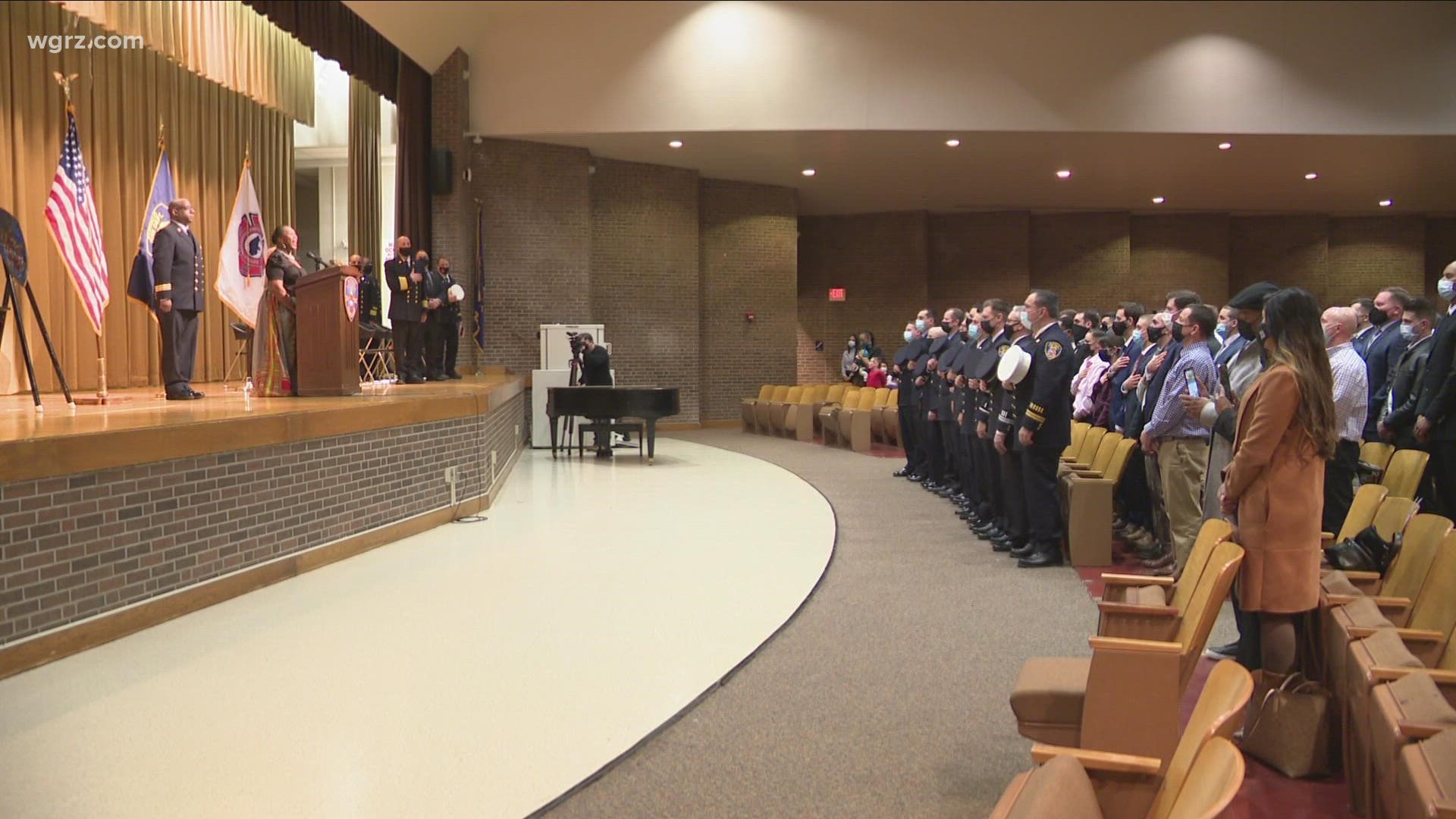 It was a memorable day for some of the bravest among us. Fifty new Buffalo firefighters were sworn in Friday afternoon.