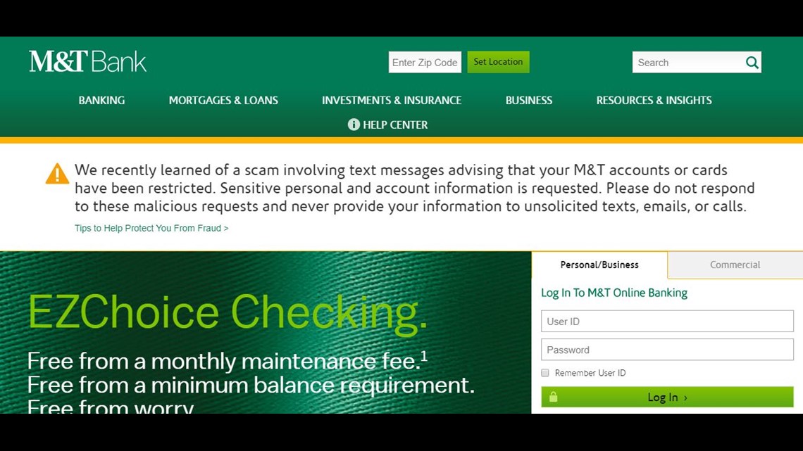 Beware Of M T Bank Scam Wgrz Com