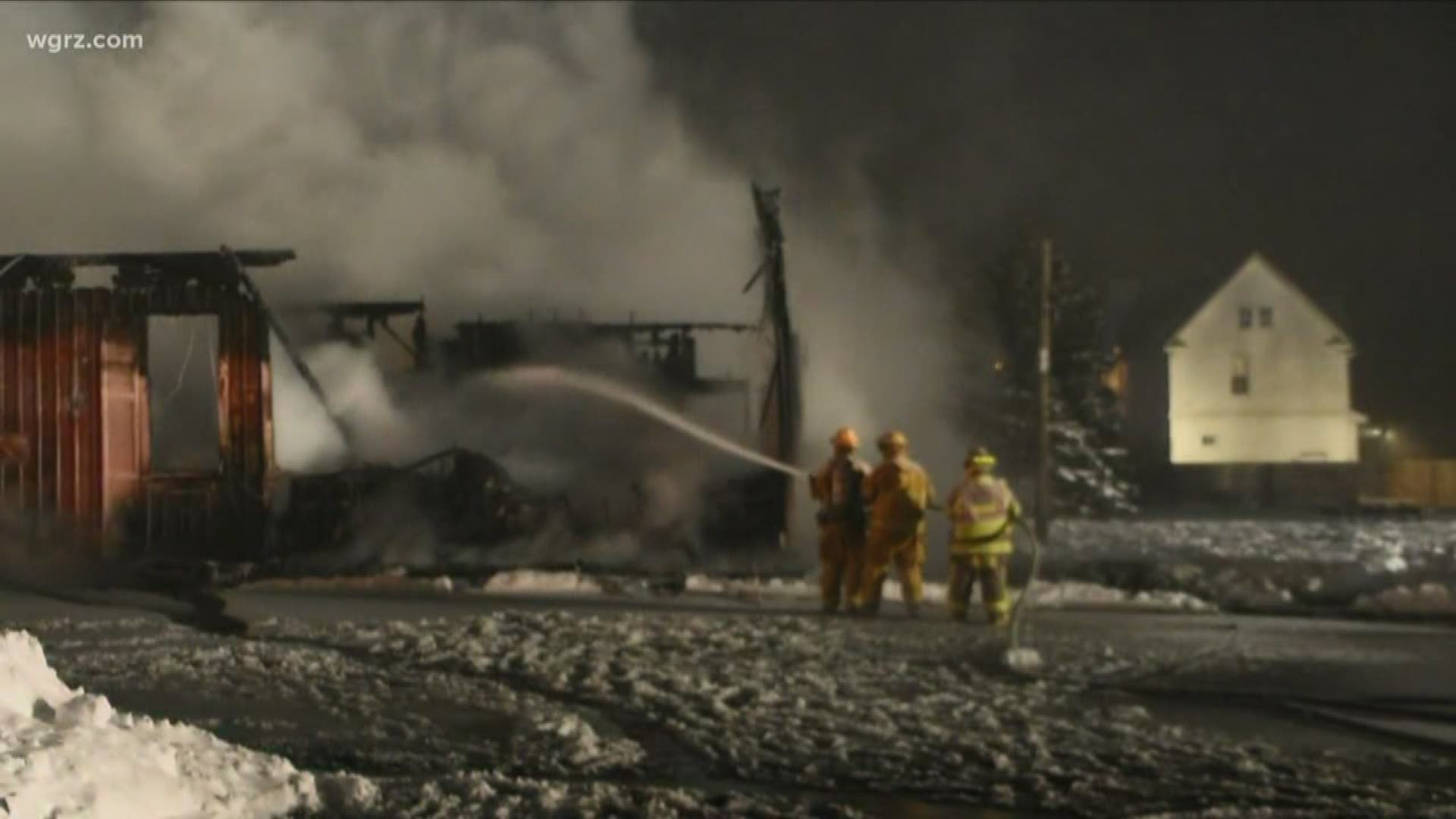 Fire Destroys Barker Town Hall and Library