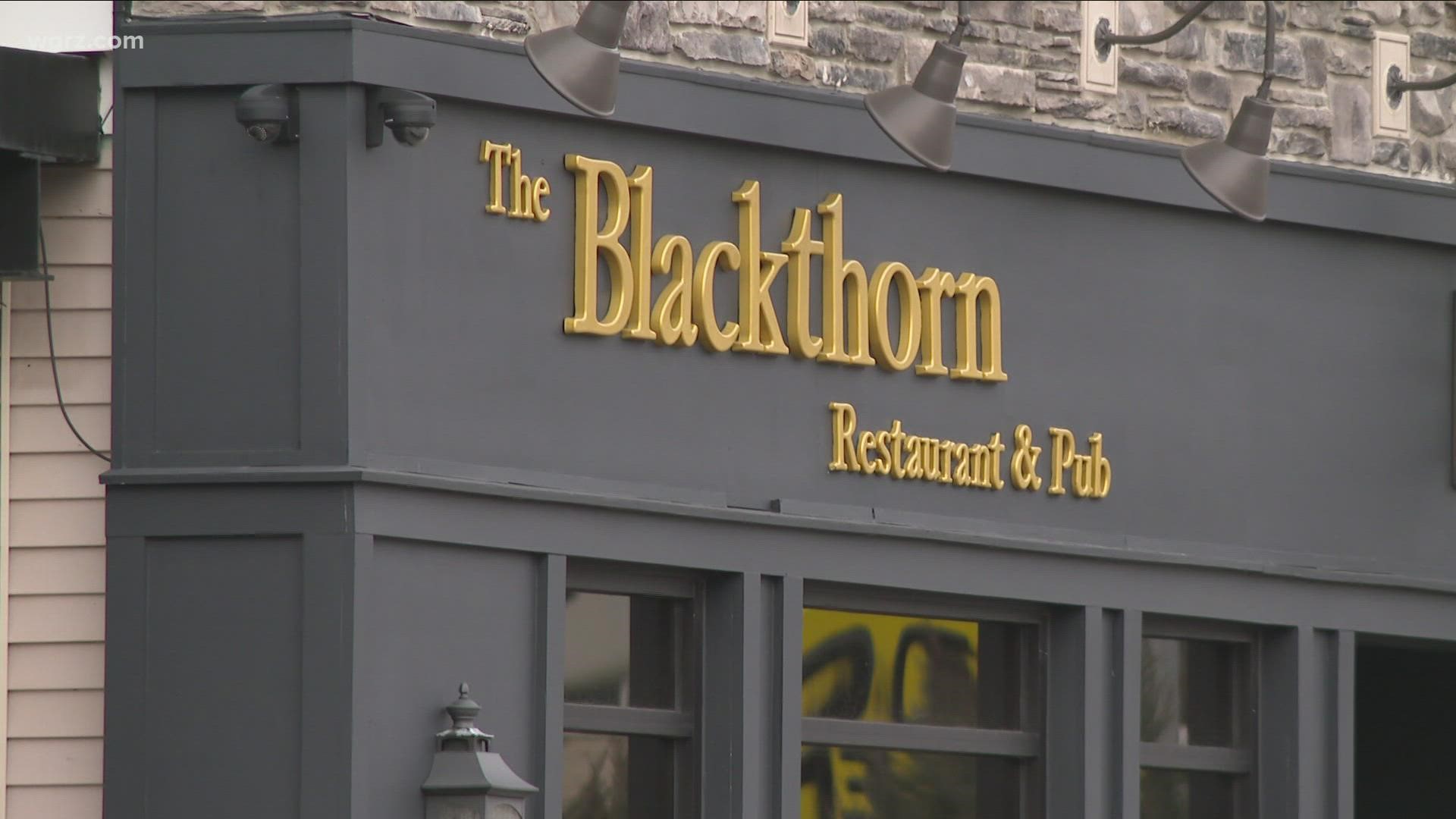 A Buffalo fire fighter is at ECMC in critical condition following an incident at Blackthorn Restaurant and Pub.